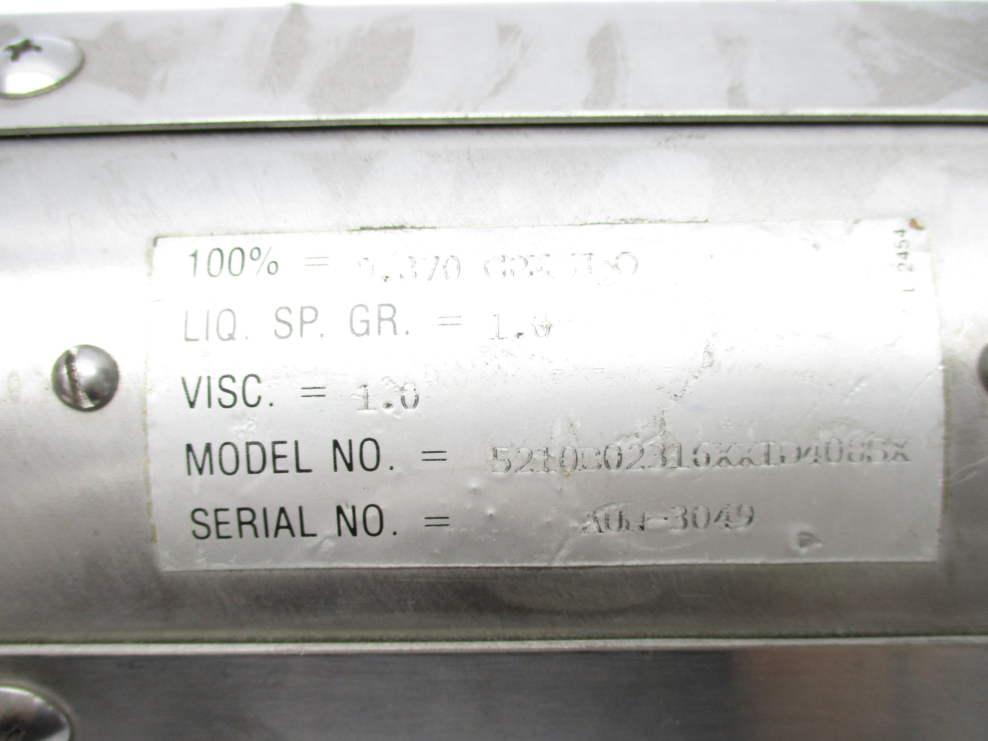 WALLACE TIERNAN 5210B02316XXID408SX UNMP