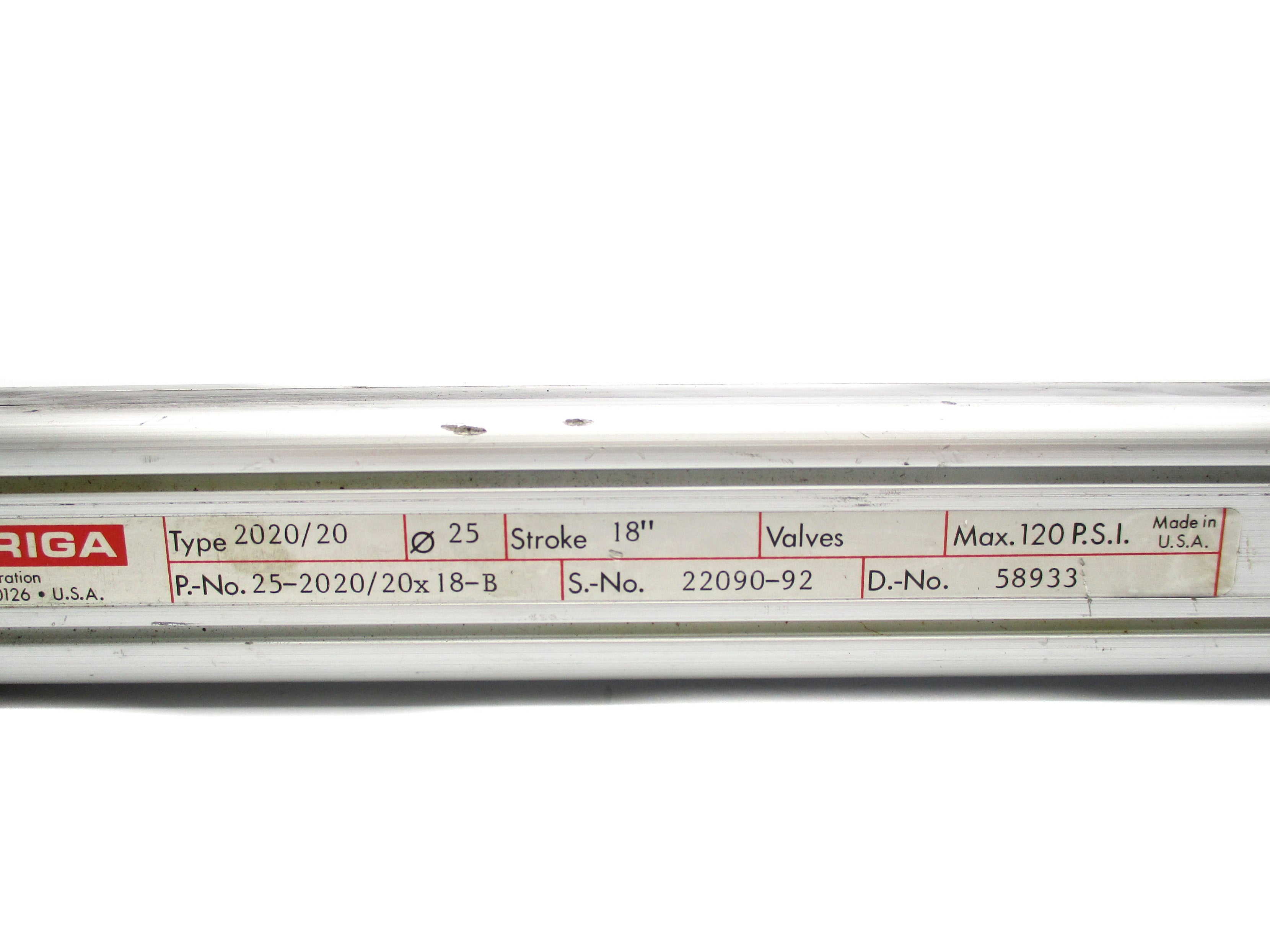 ORIGA 25-2020/20X18-B 120PSI UNMP