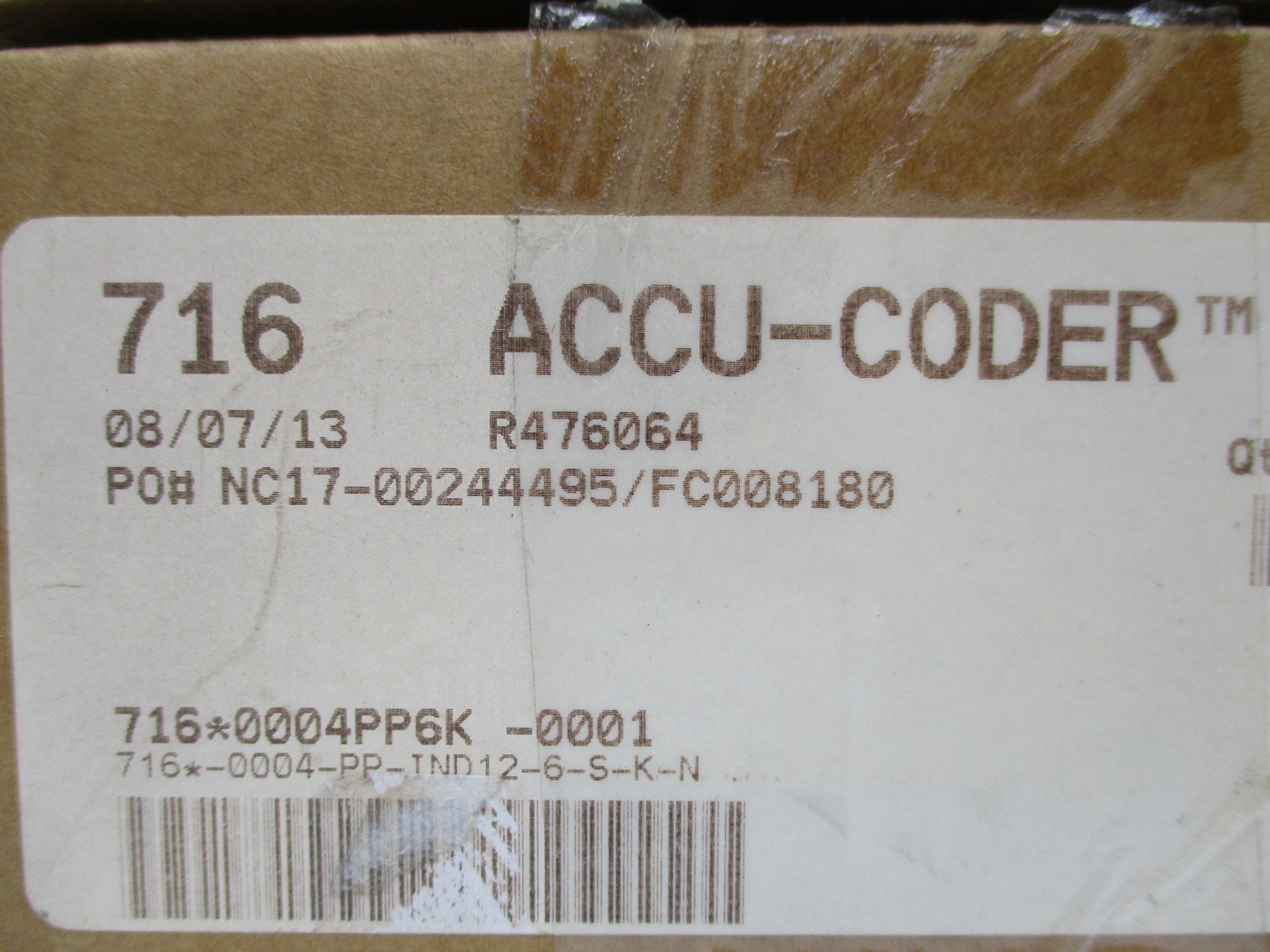 ACCU-CODER 716-0004-PP-IND12-6-S-K-N NSMP