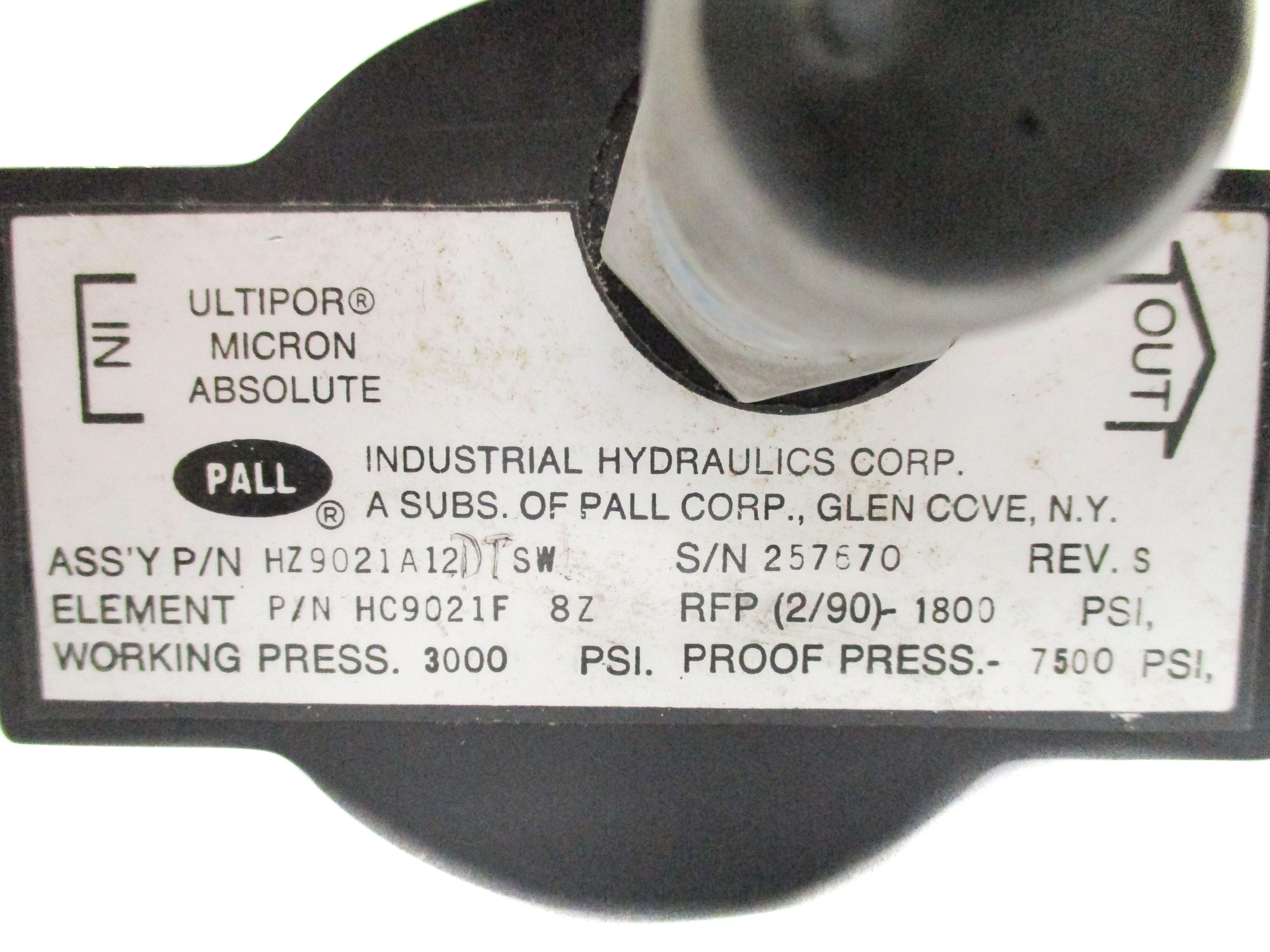 PALL HZ9021A12 UNMP