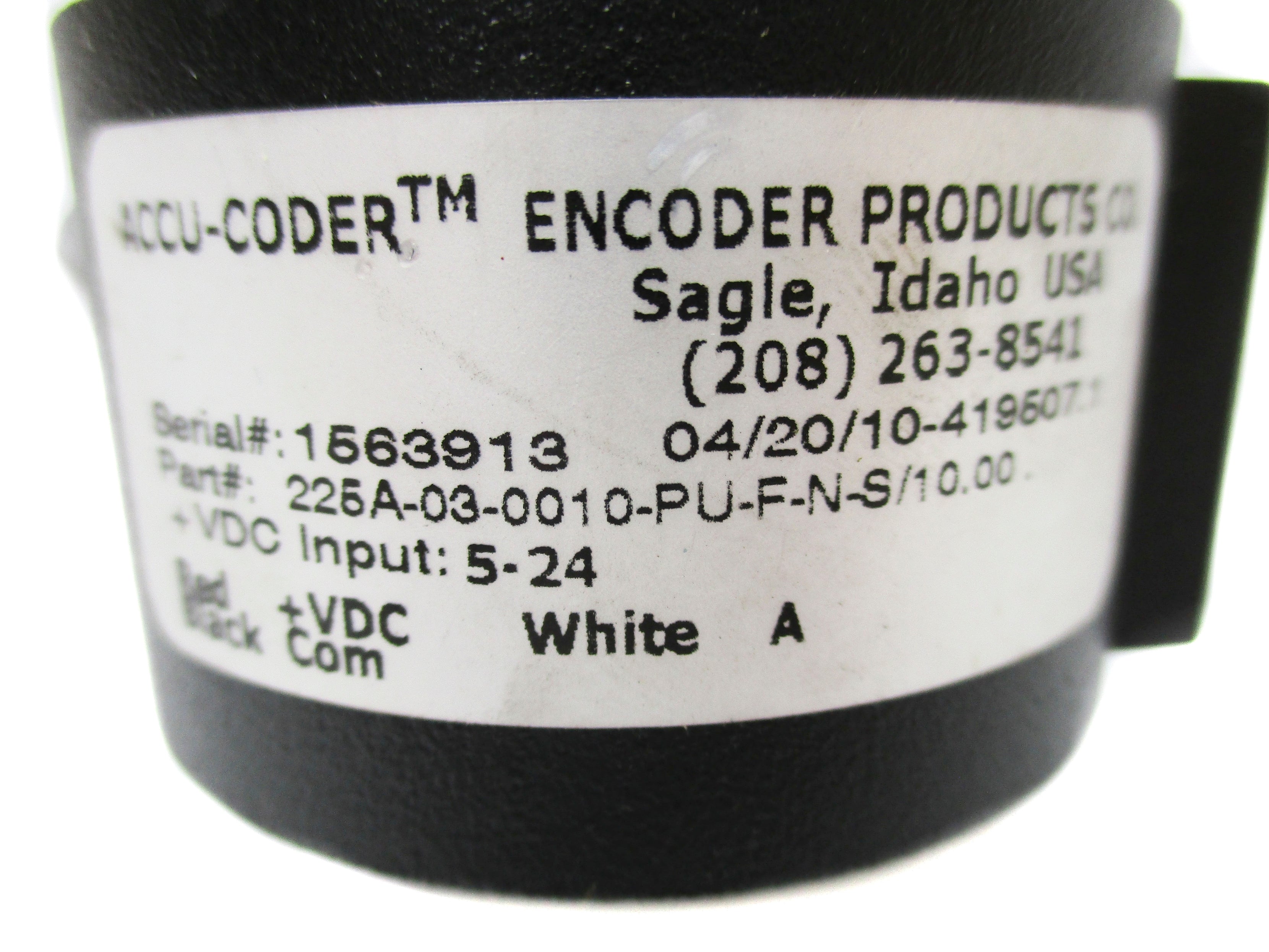 ACCU-CODER 225A-03-0010-PU-F-N-S/10.00 NSNP