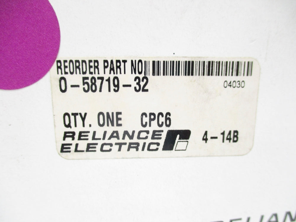 RELIANCE ELECTRIC 0-58719-32 NSMP