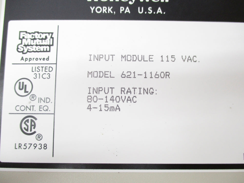 HONEYWELL 621-1160R 80-140VAC UNMP