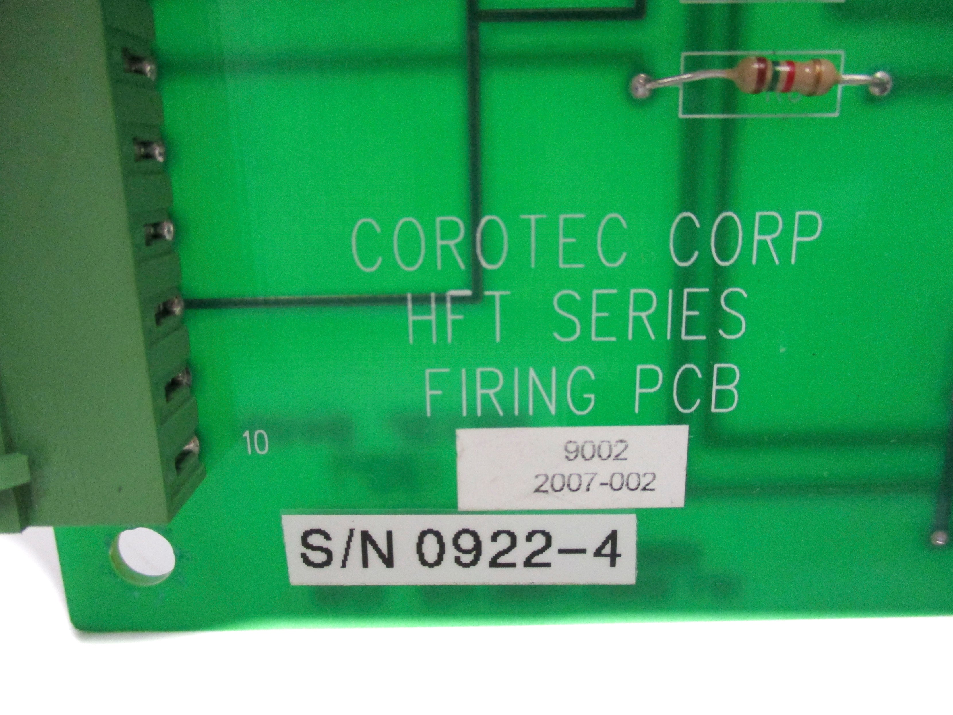 COROTEC HFT SERIES 9002 2007-002 UNMP