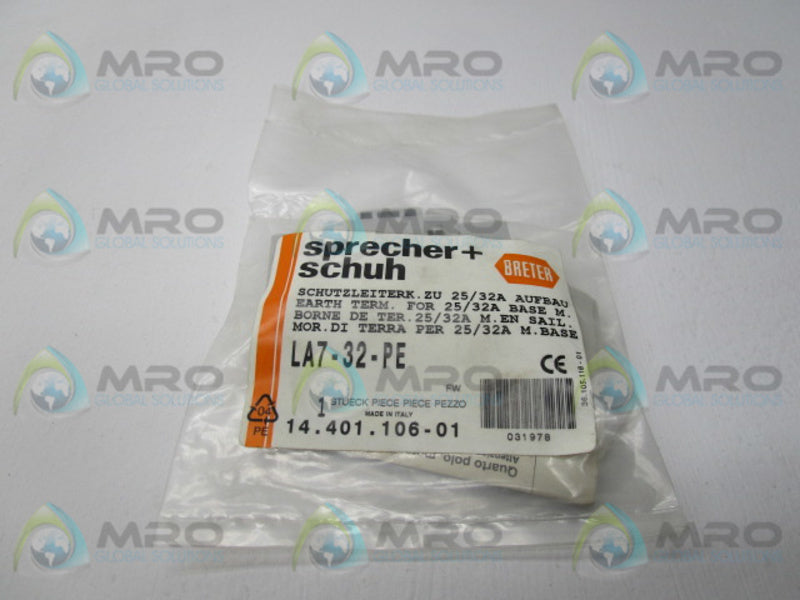 SPRECHER+SCHUH LA7-32-PE MOTOR DISCONNECT SWITCH * NEW IN FACTORY BAG *