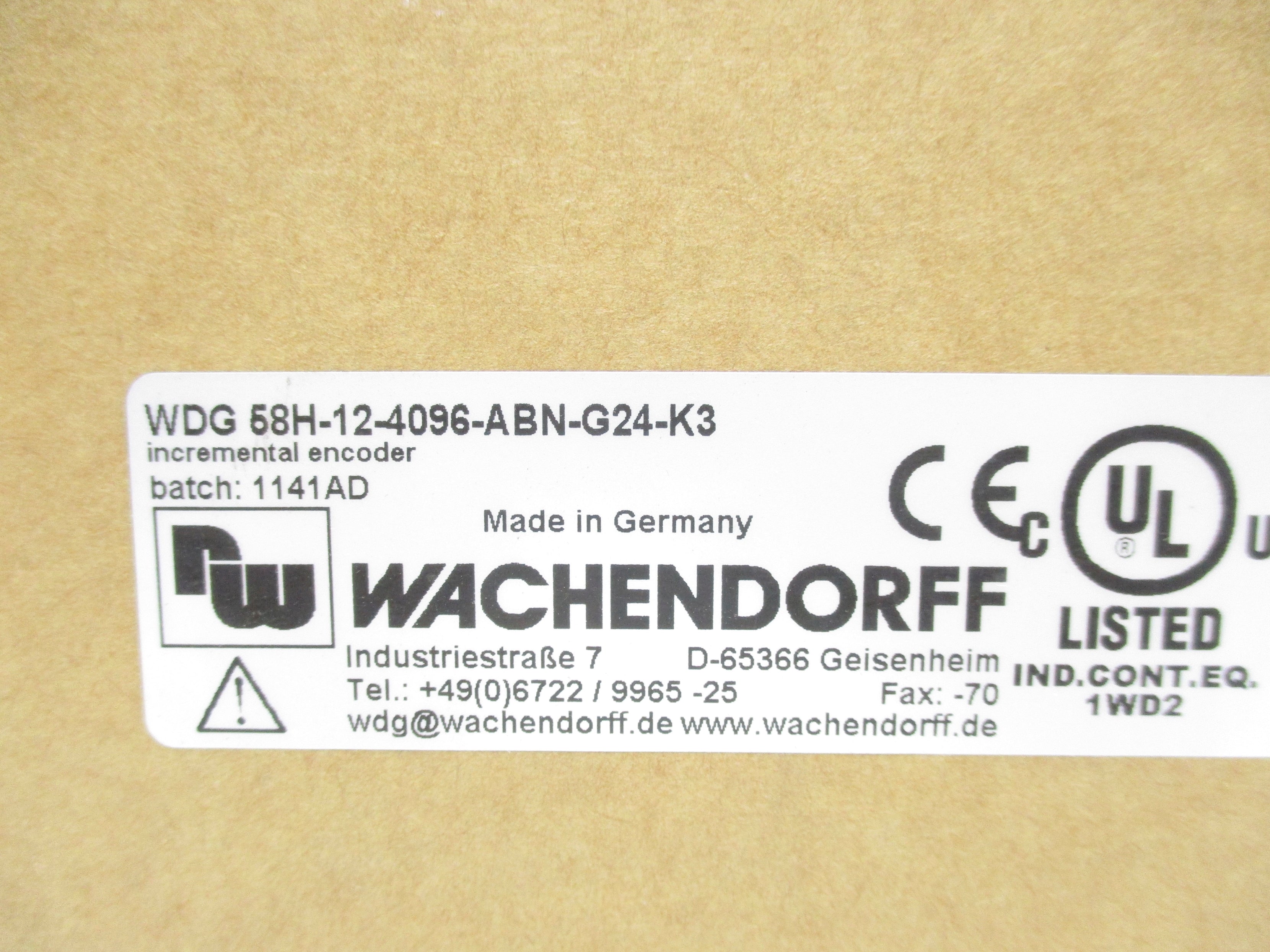 WACHENDORFF WDG58H-12-4096-ABN-G24-K3 NSMP
