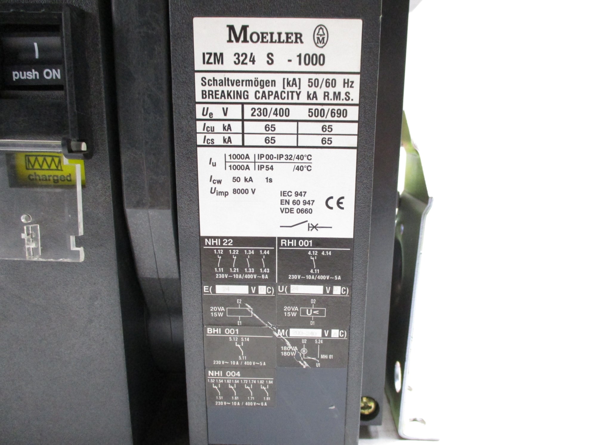 KLOCKNER MOELLER IZM324S-1000 1000A 500/690V UNMP