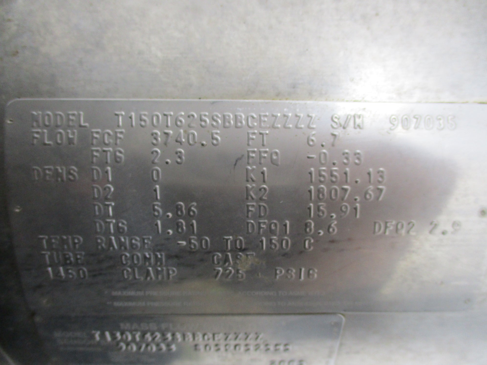 MICRO MOTION T150T625SBBCEZZZZ (AS PICTURED) UNMP