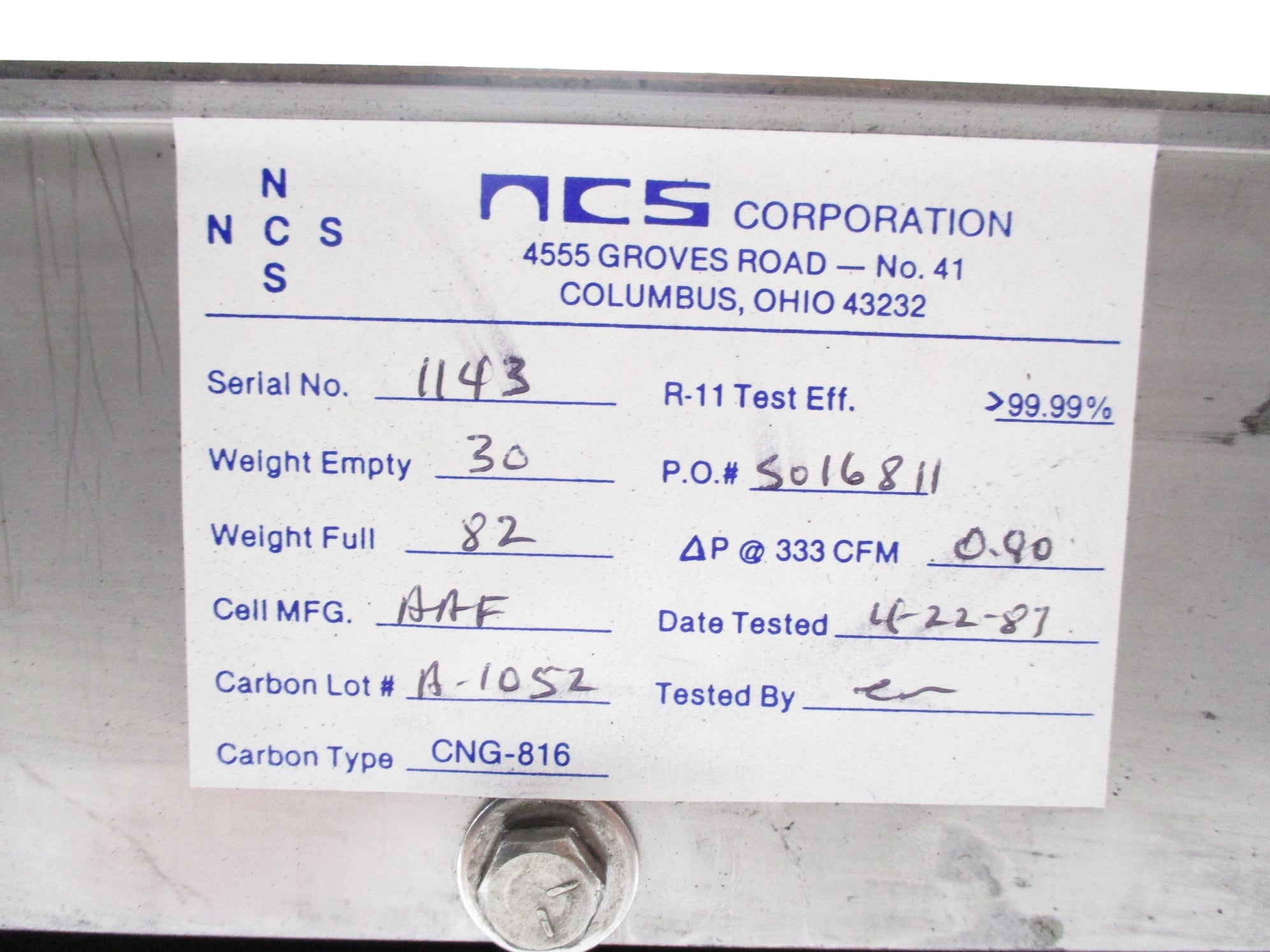 FLANDERS DRAWER TYPE II 16-1/2"x24"x27" REMAN