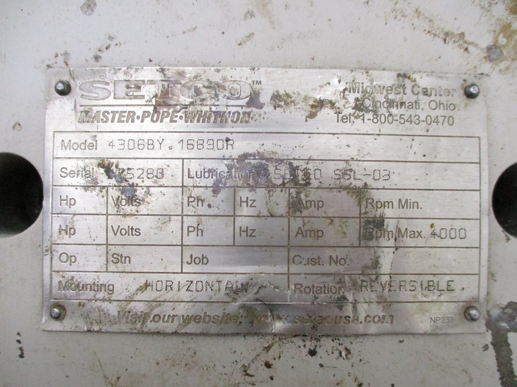 SETCO 4306BY.16890R UNMP