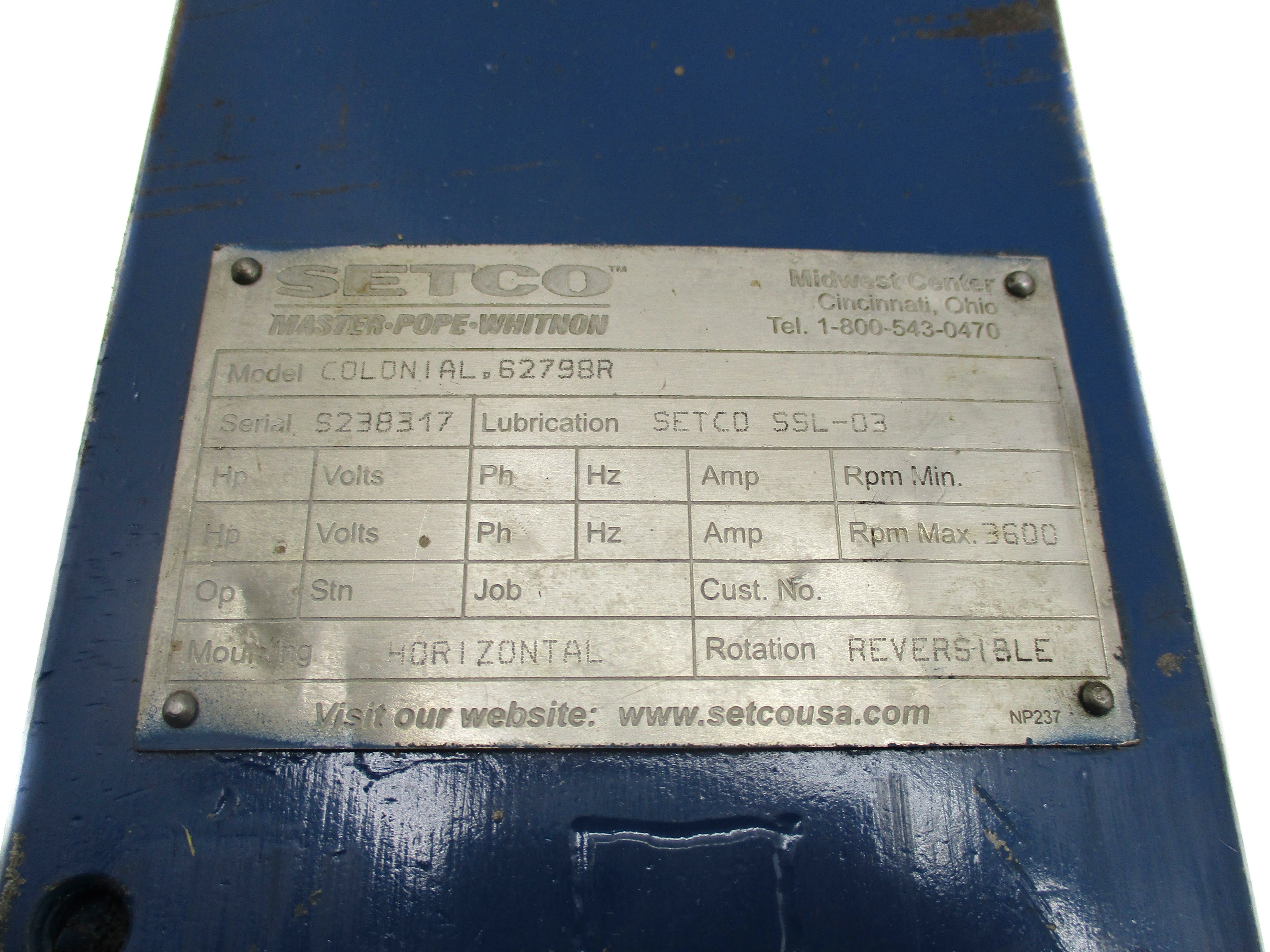 SETCO COLONIAL.62798R UNMP