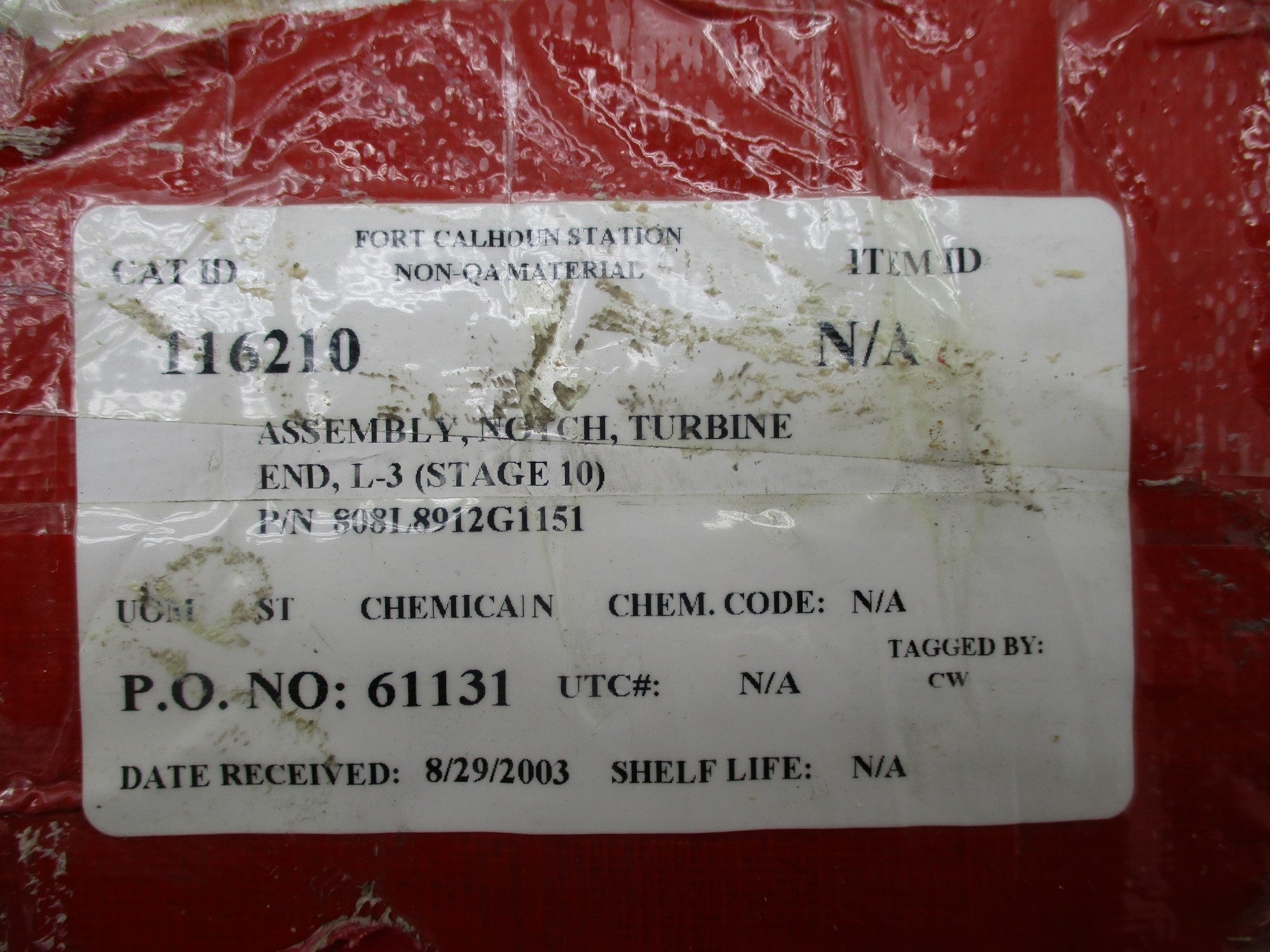 GENERAL ELECTRIC 361B8789P0101 808L8912G1102 (AS PICTURED) NSMP