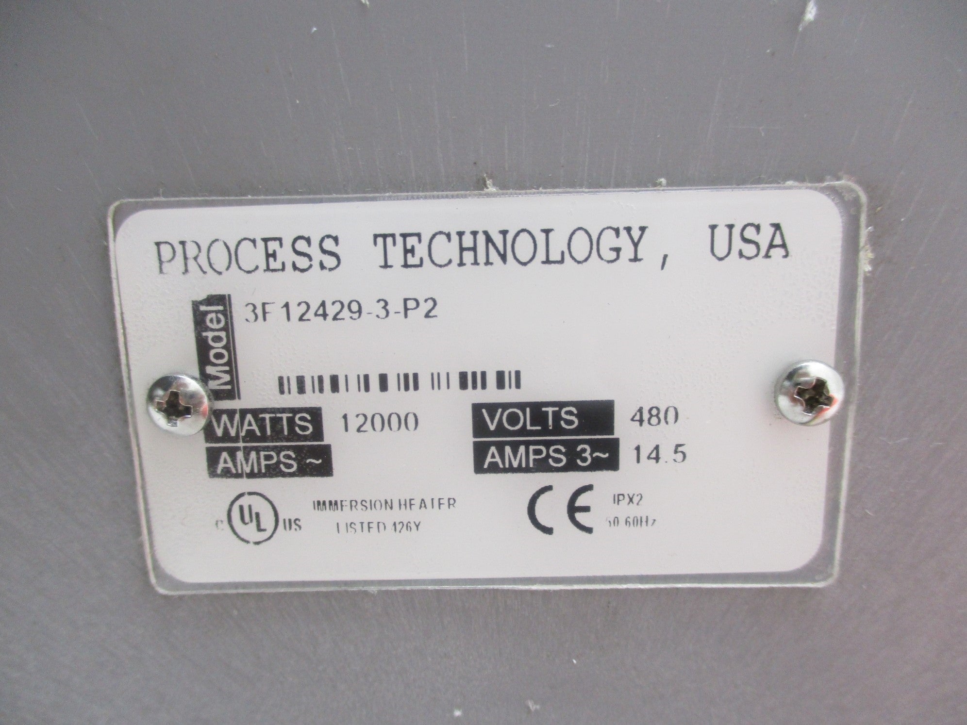 PROCESS TECHNOLOGY 3F12429-3-P2 NSNP