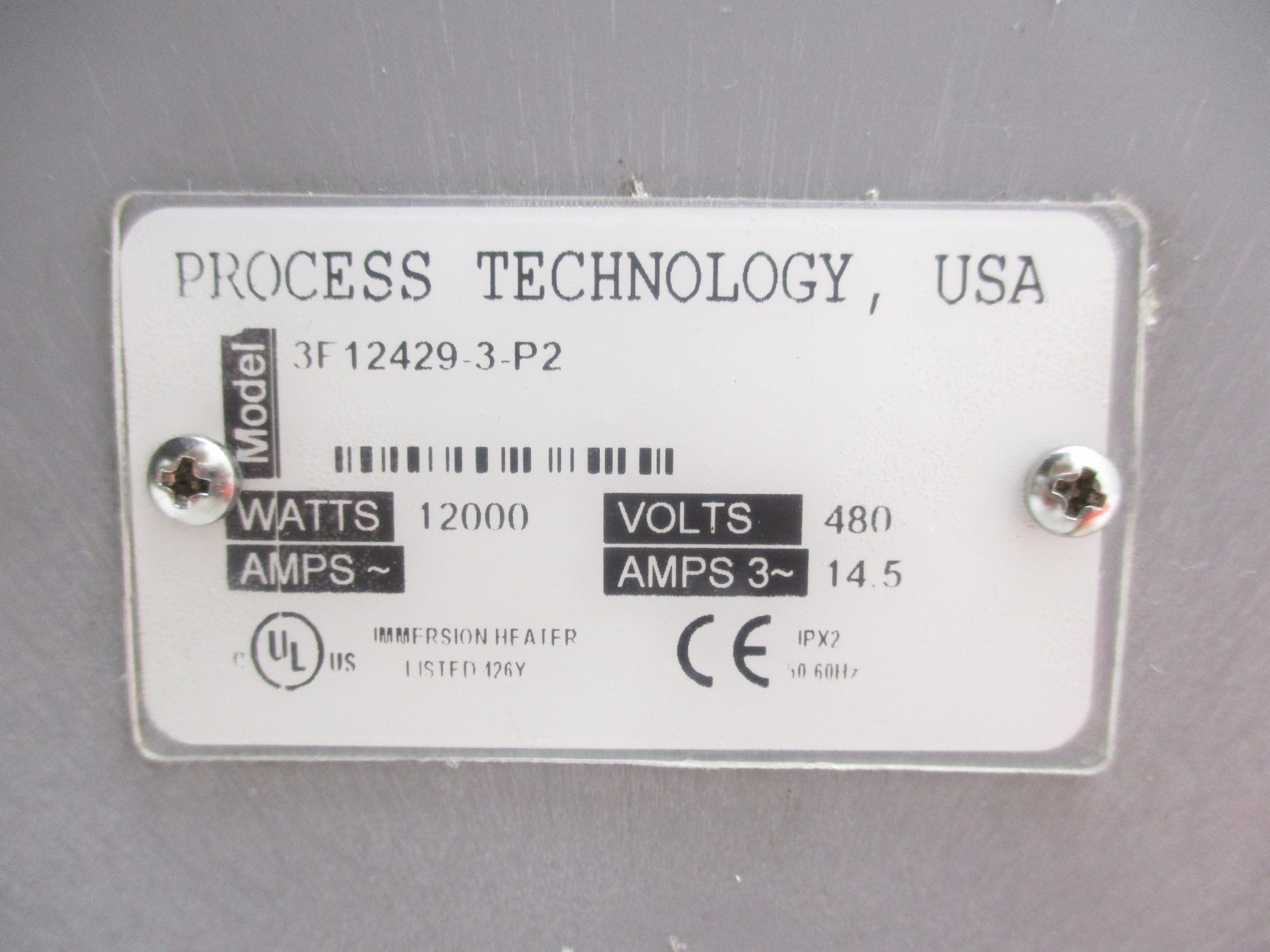 PROCESS TECHNOLOGY 3F12429-3-P2 NSNP
