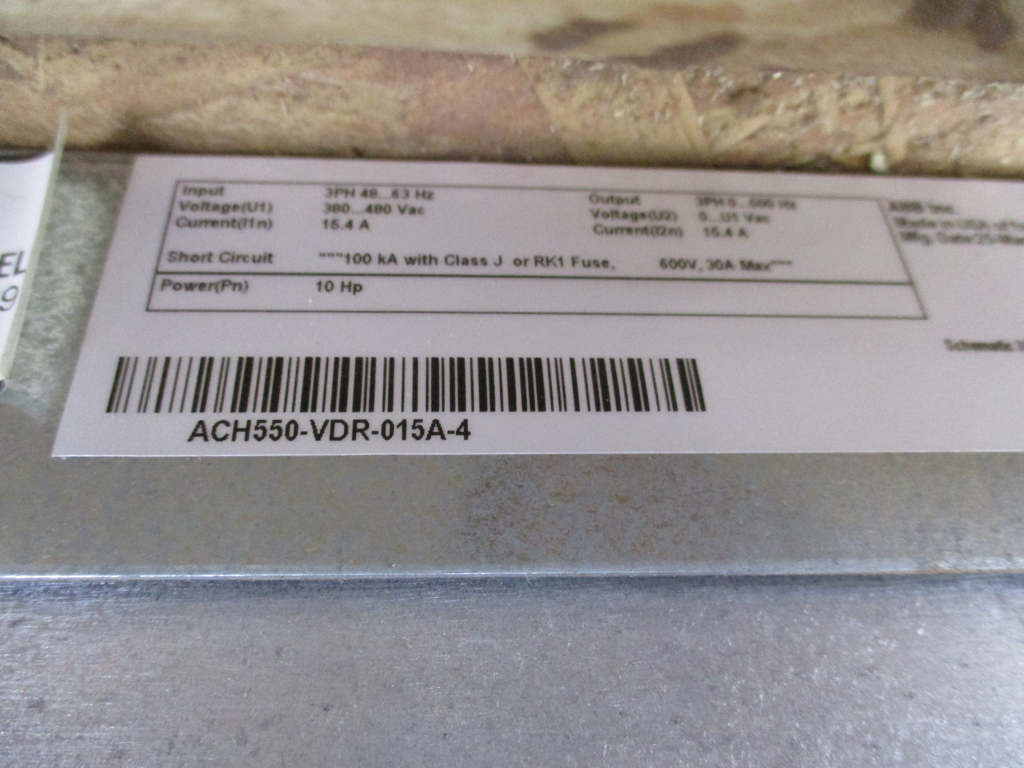 ABB ACH550-VDR-015A-4 NSNP