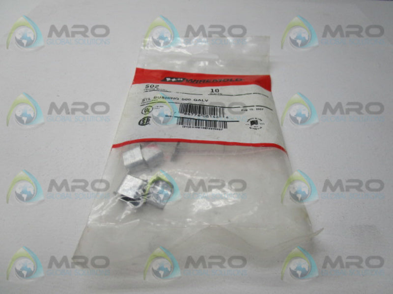 WIREMOLD 502 BUSHING (PKG OF 10) * NEW IN FACTORY BAG *
