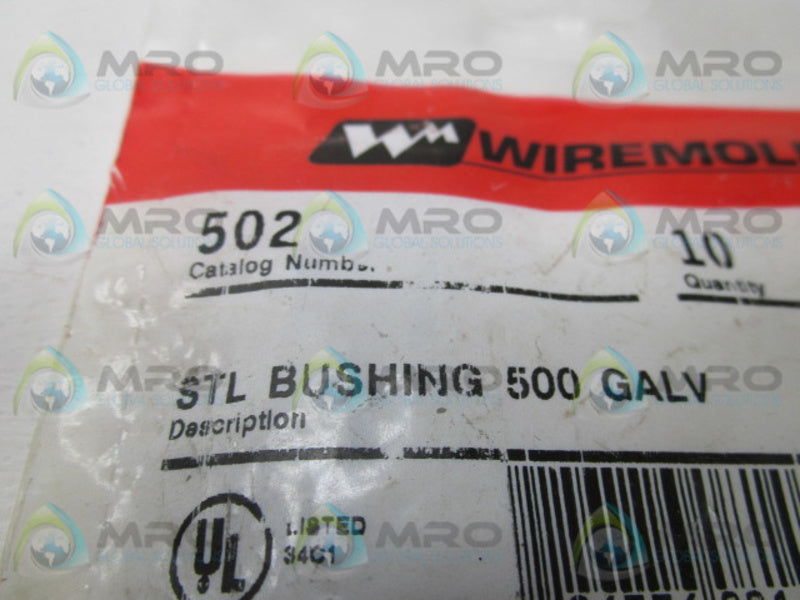 WIREMOLD 502 BUSHING (PKG OF 10) * NEW IN FACTORY BAG *