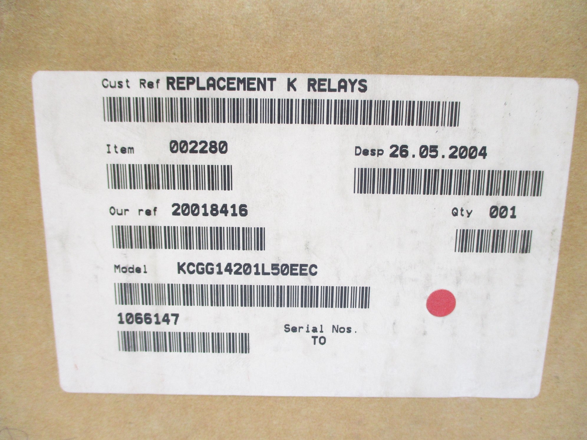 ALSTOM KCGG14201L50EEC 48-250V NSMP