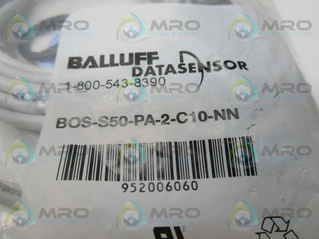BALLUFF BOS-S50-PA-2-C10-NN PHOTOELECTRIC SENSOR * NEW IN FACTORY BAG *