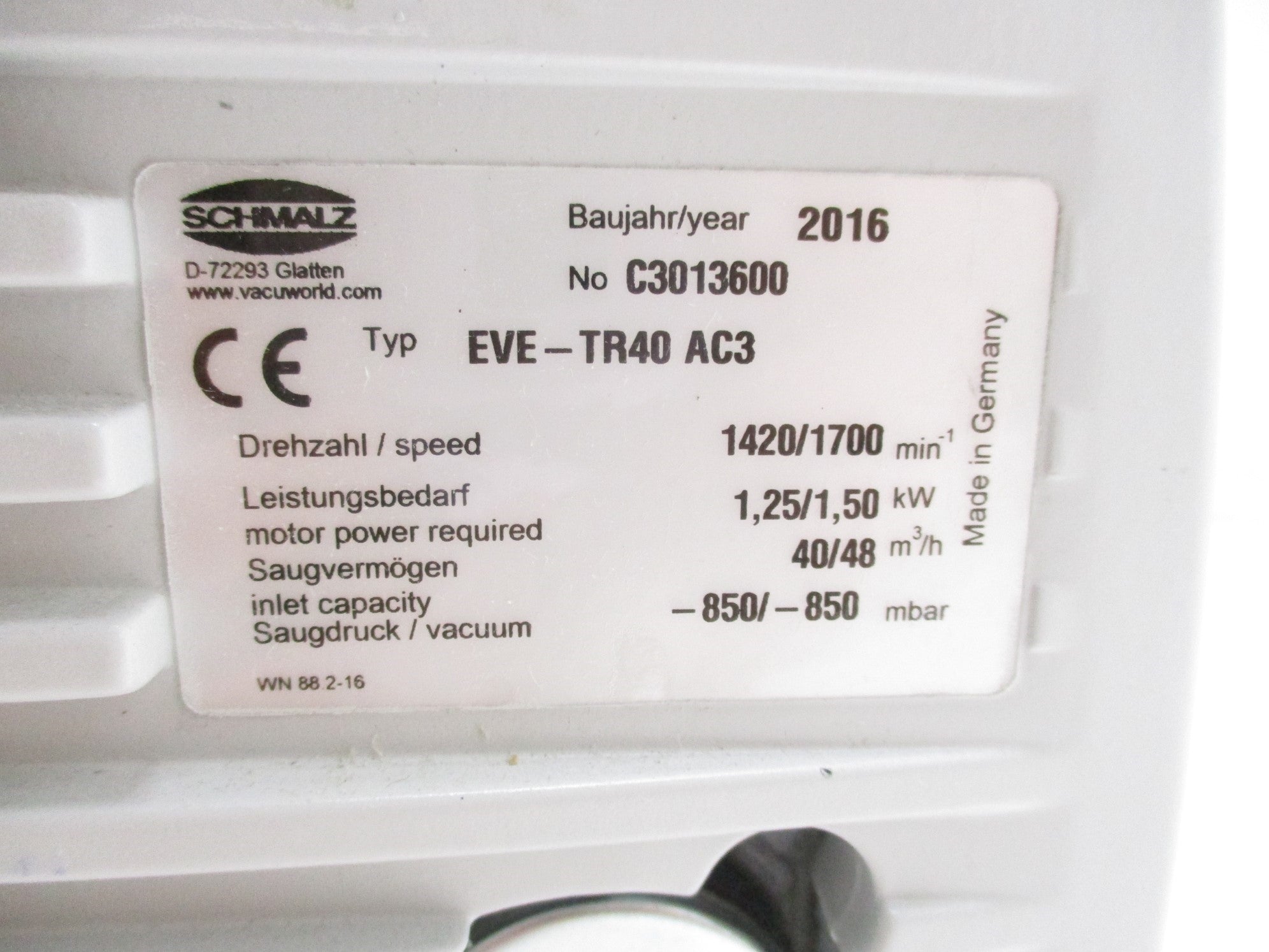 SCHMALZ EVE-TR 40 AC3 NSMP