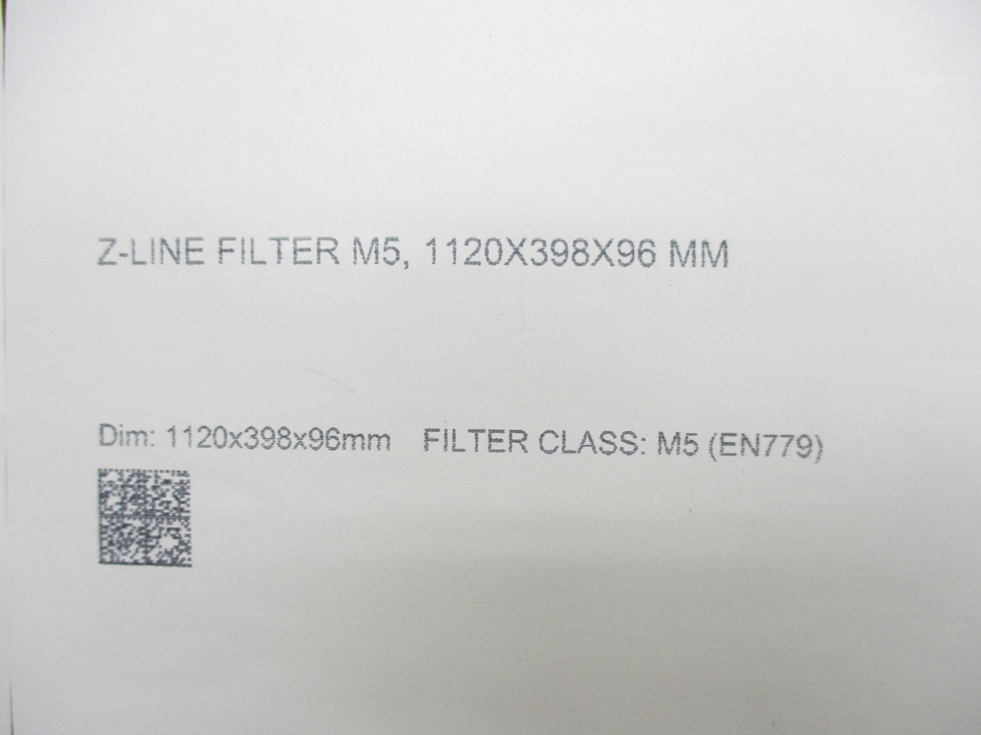 Z-LINE M5 EN779 1120x398x96mm (PKG OF 3) NSMP