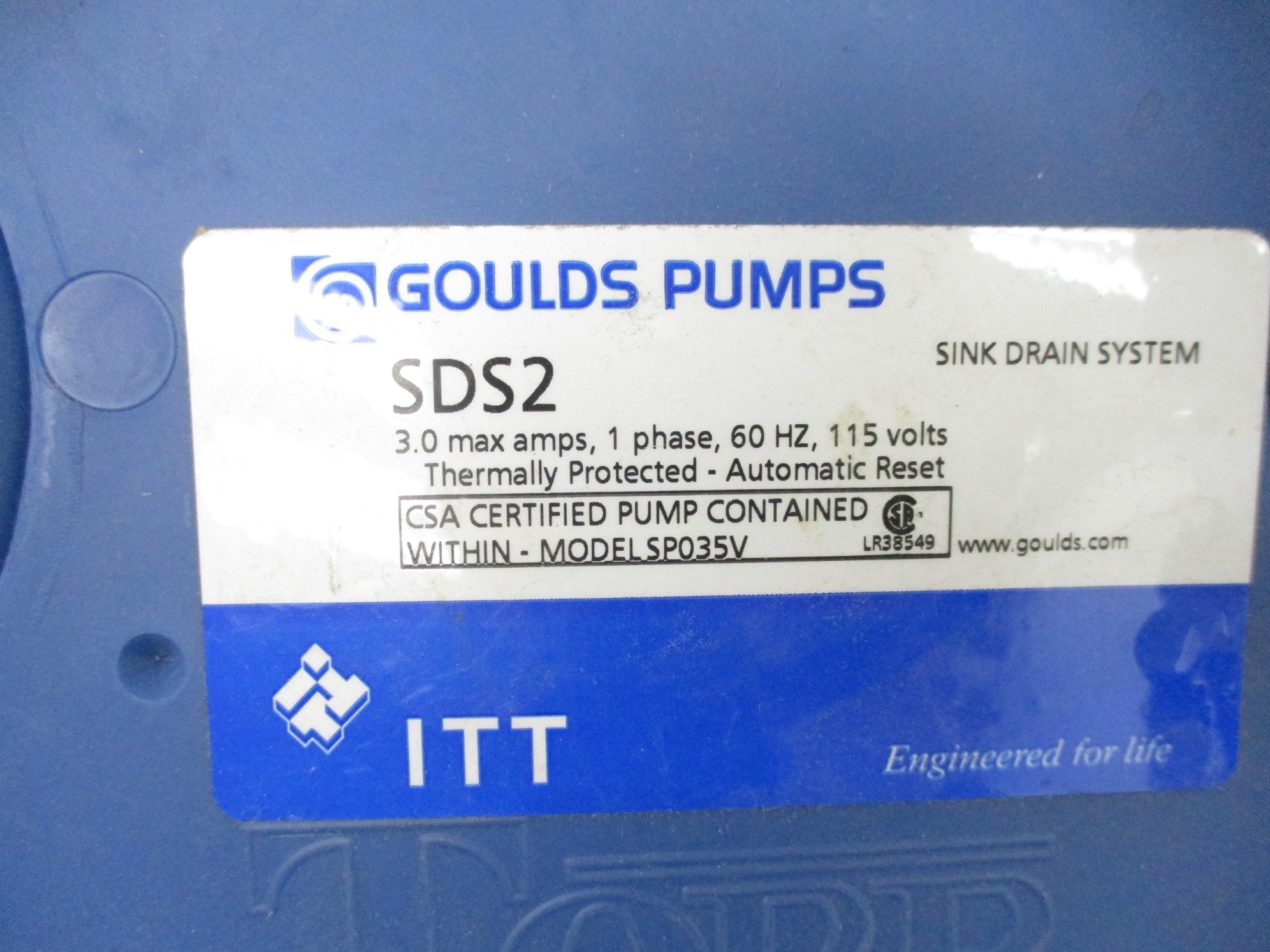 ITT GOULDS SDS2 NSMP