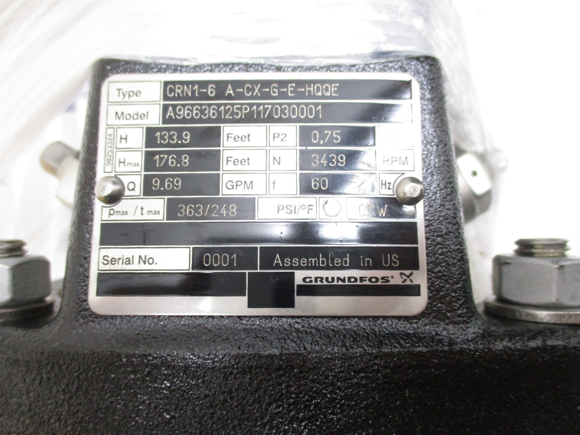 GRUNDFOS CRN1-6  A-CX-G-E-HQQE NSMP