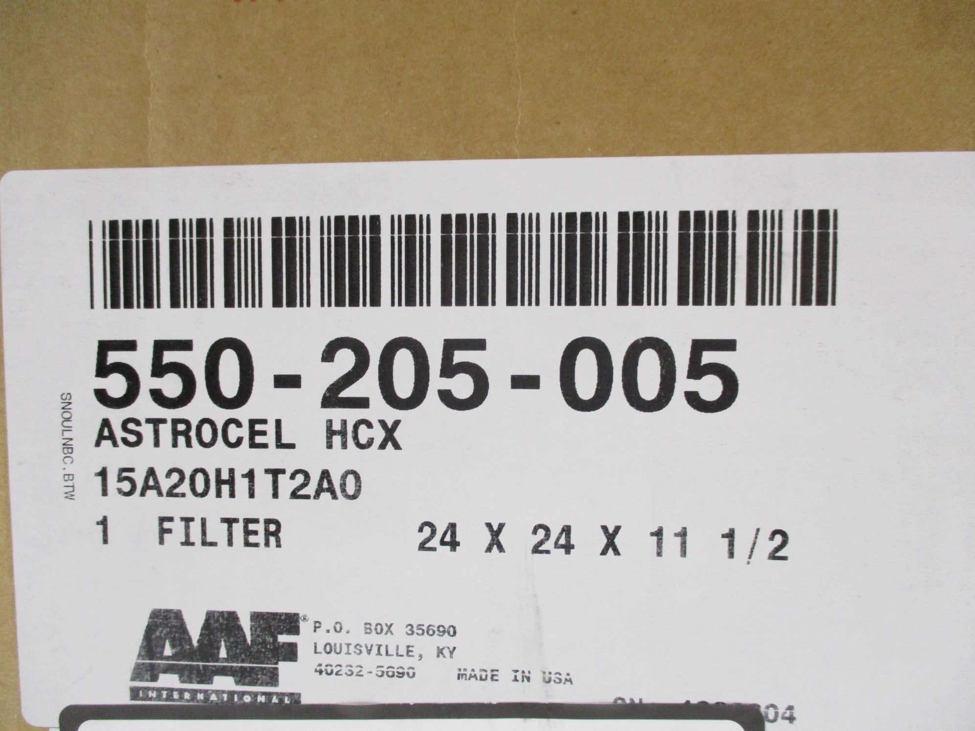 AAF 15A20H1T2A0 550-205-005 NSMP