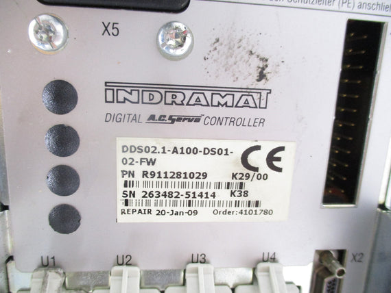 INDRAMAT DDS02.1-A100-DS01-02-FW R911281029 UNMP