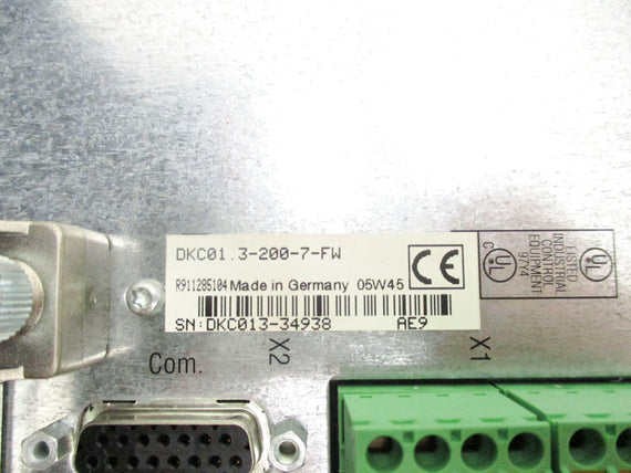 REXROTH INDRAMAT DKC01.3-200-7-FW (AS PICTURED) NSNP