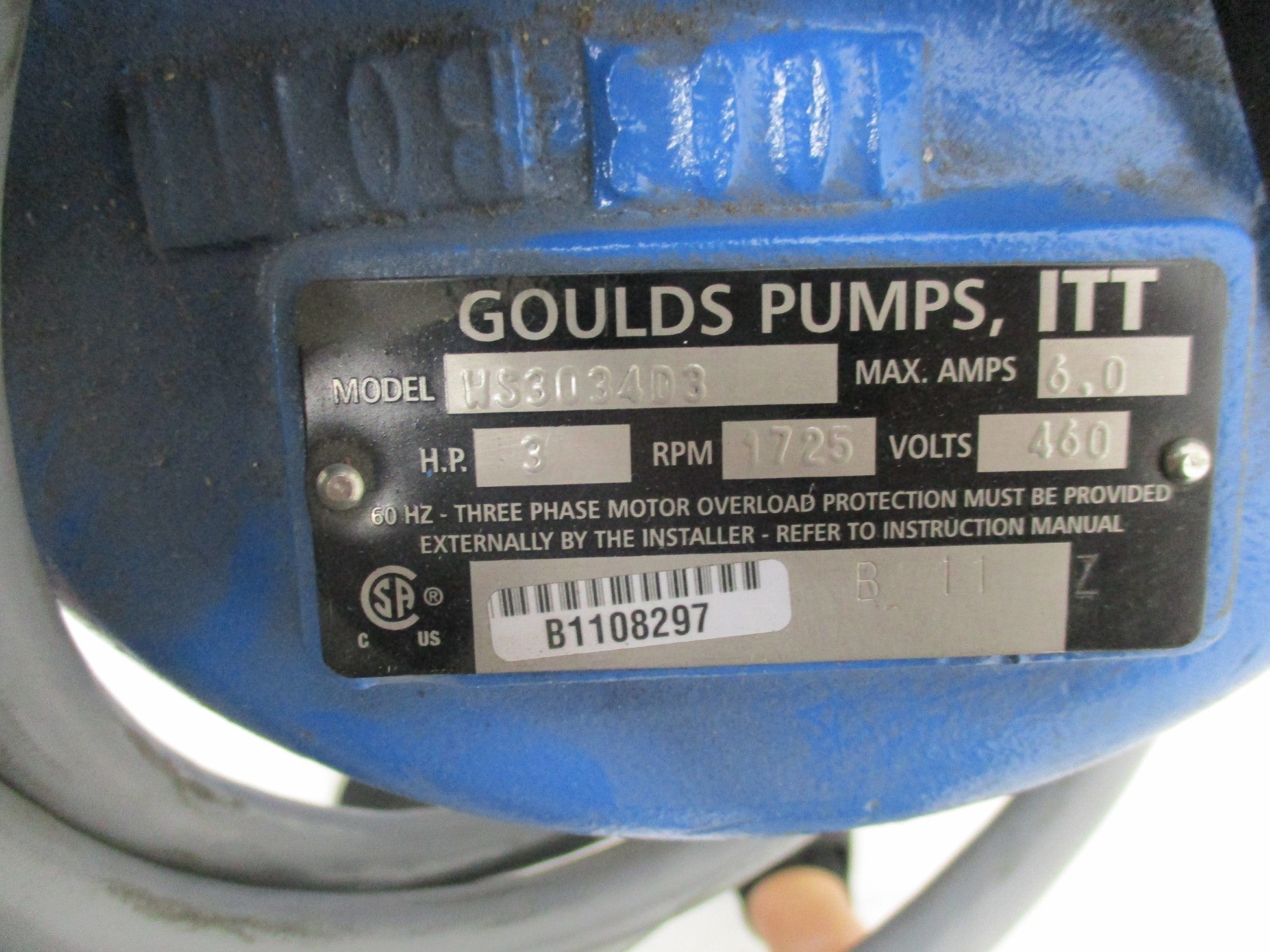 ITT GOULDS WS3034D3 NSNP