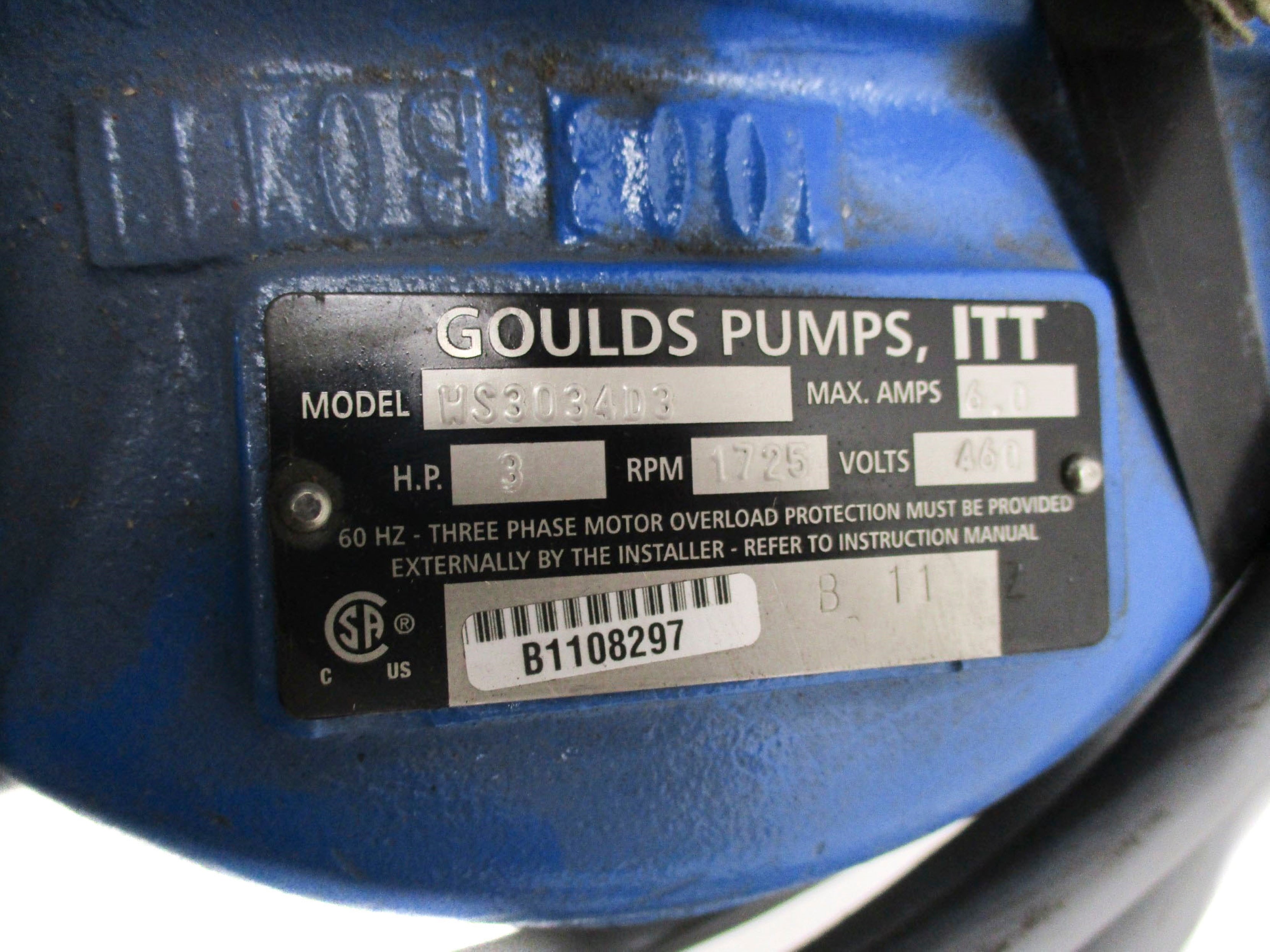 ITT GOULDS WS3034D3 NSNP
