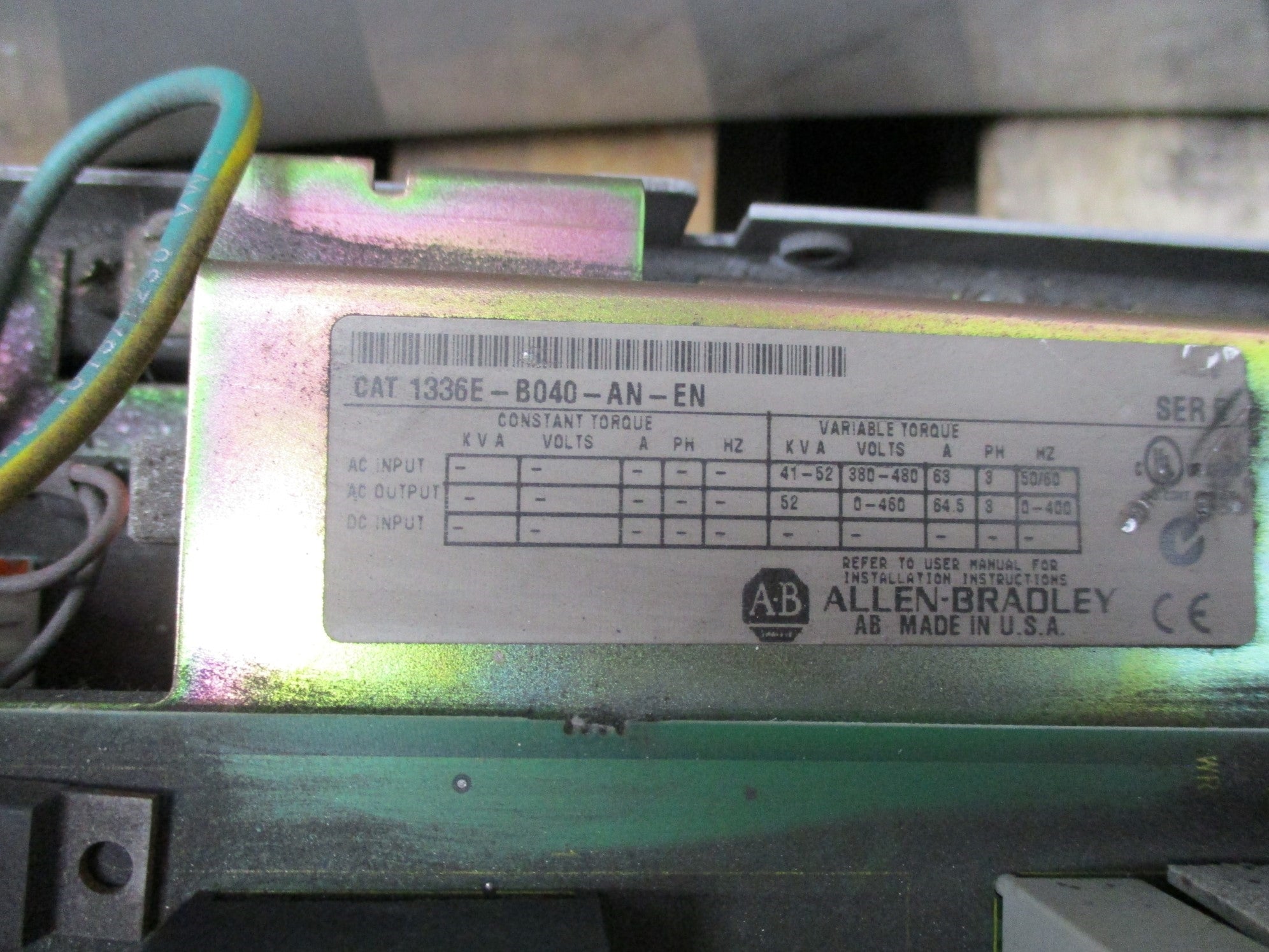 ALLEN BRADLEY 1336E-B040-AN-EN (AS PICTURED) UNMP