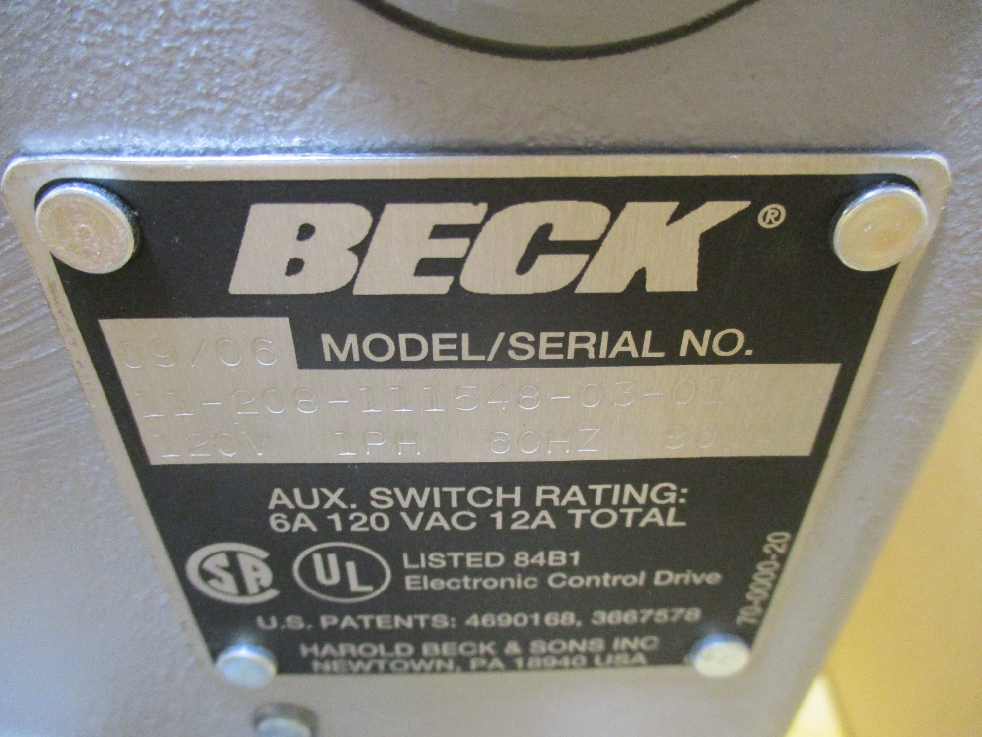 BECK 11-208-111548-03-01 NSMP