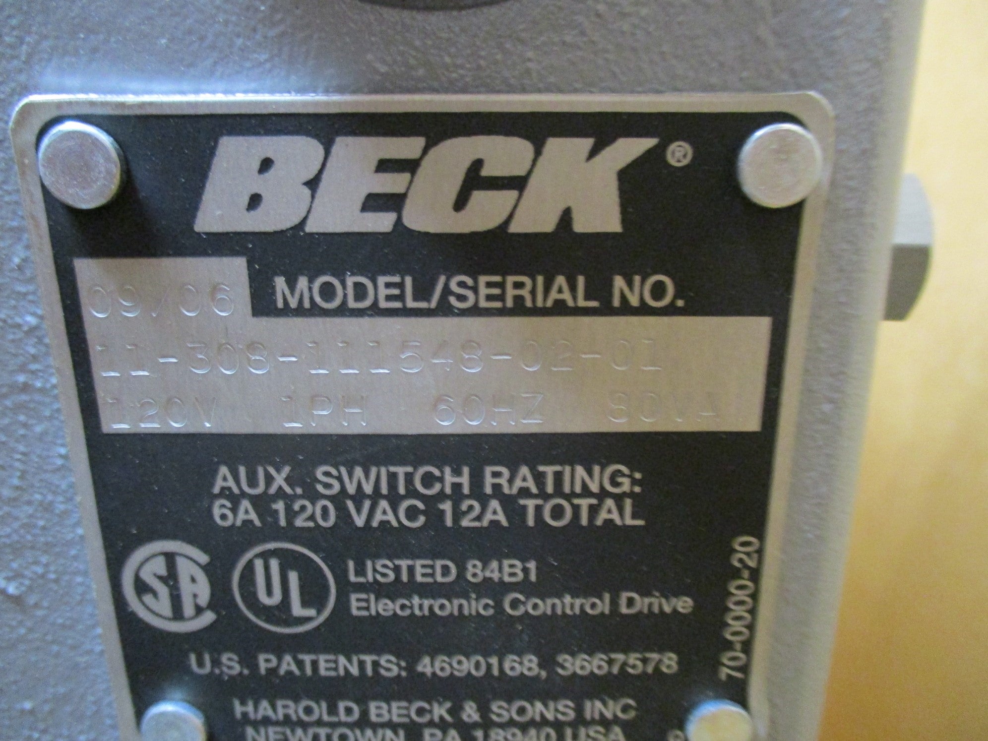 BECK 11-308-111548-02-01 NSMP