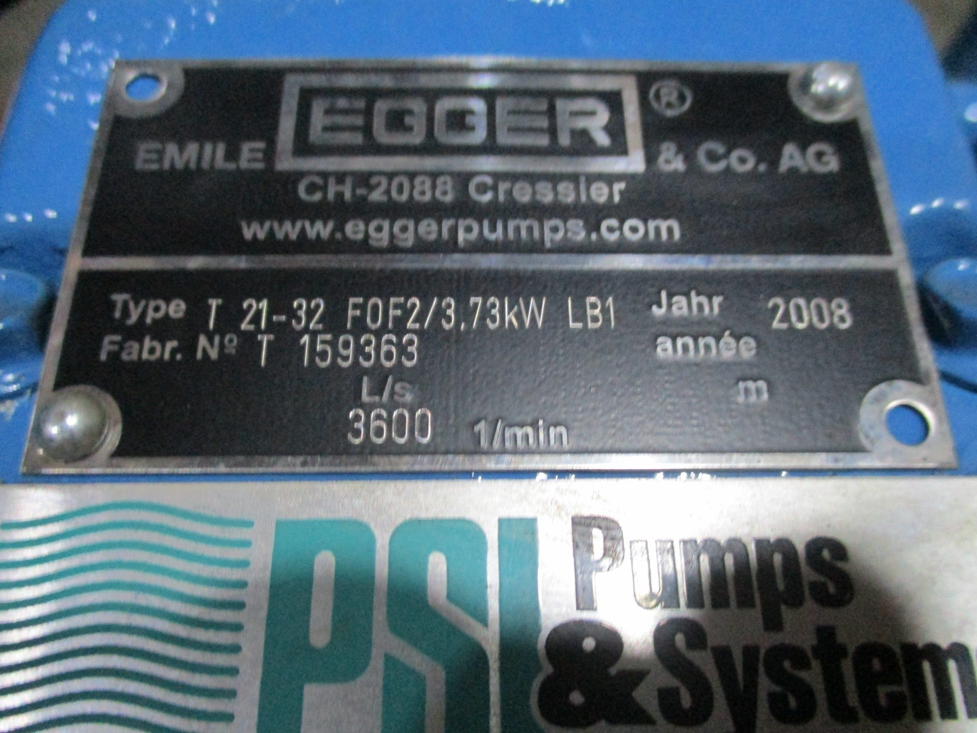 EGGER T21-32 F0F2/3.73KW LB1 NSNP