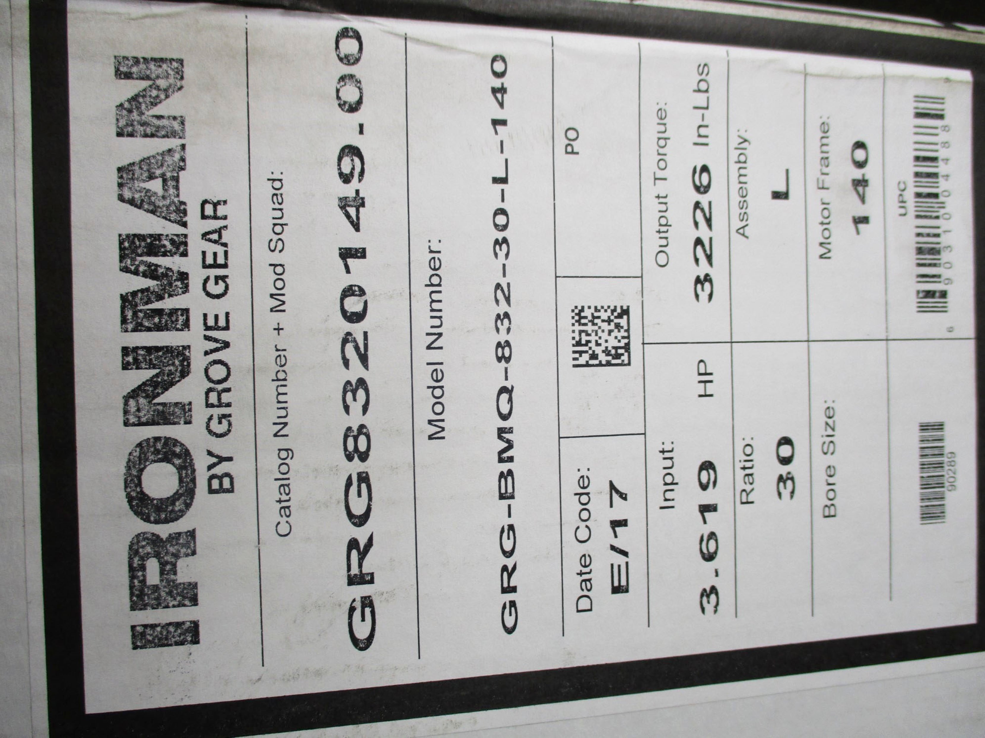 GROVE GEAR GRG8320149.00 NSMP
