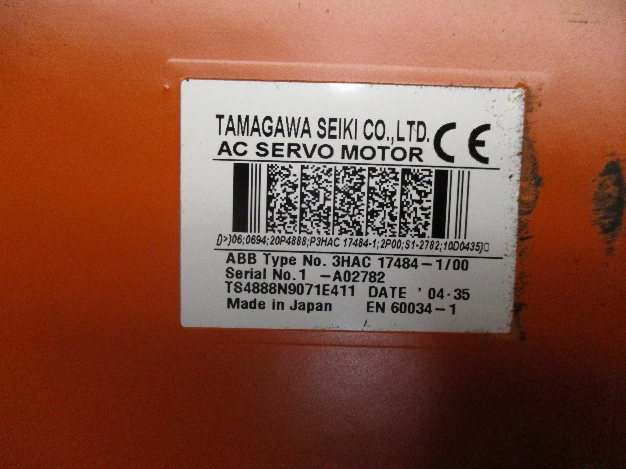 TAMAGAWA SEIKI ABB 3HAC17484-1/00 NSNP