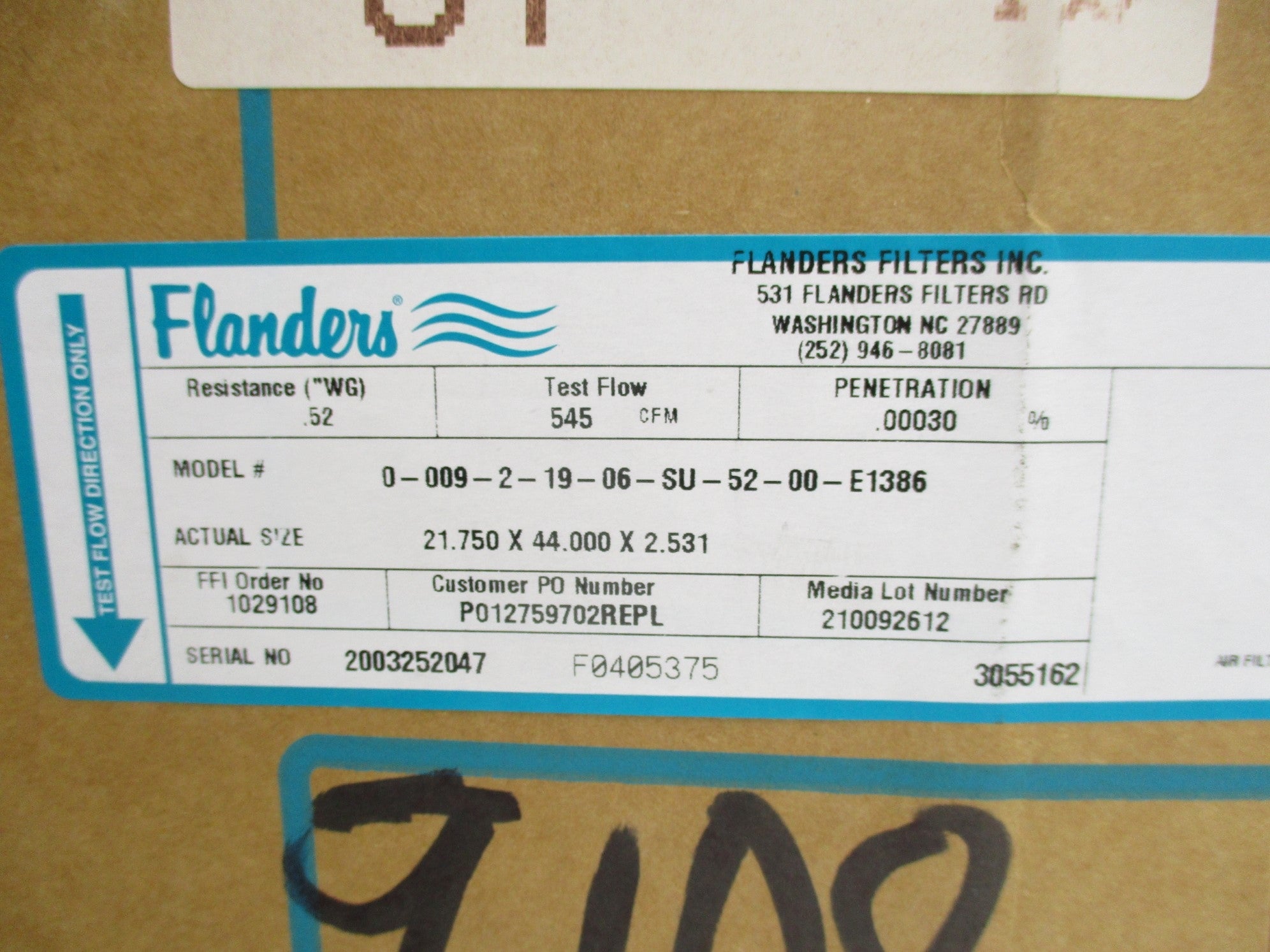 FLANDERS 0-009-2-19-06-SU-52-00-E1386 NSMP