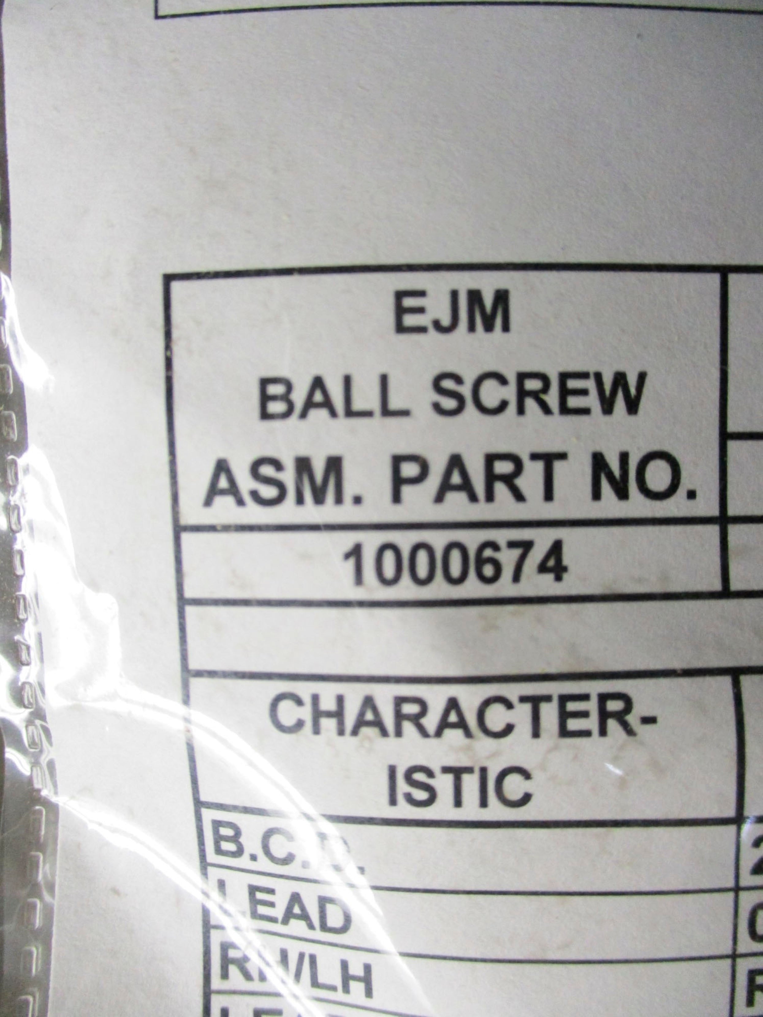 EJM BALL SCREW 1000674 33" 2.15"DIA NSNP