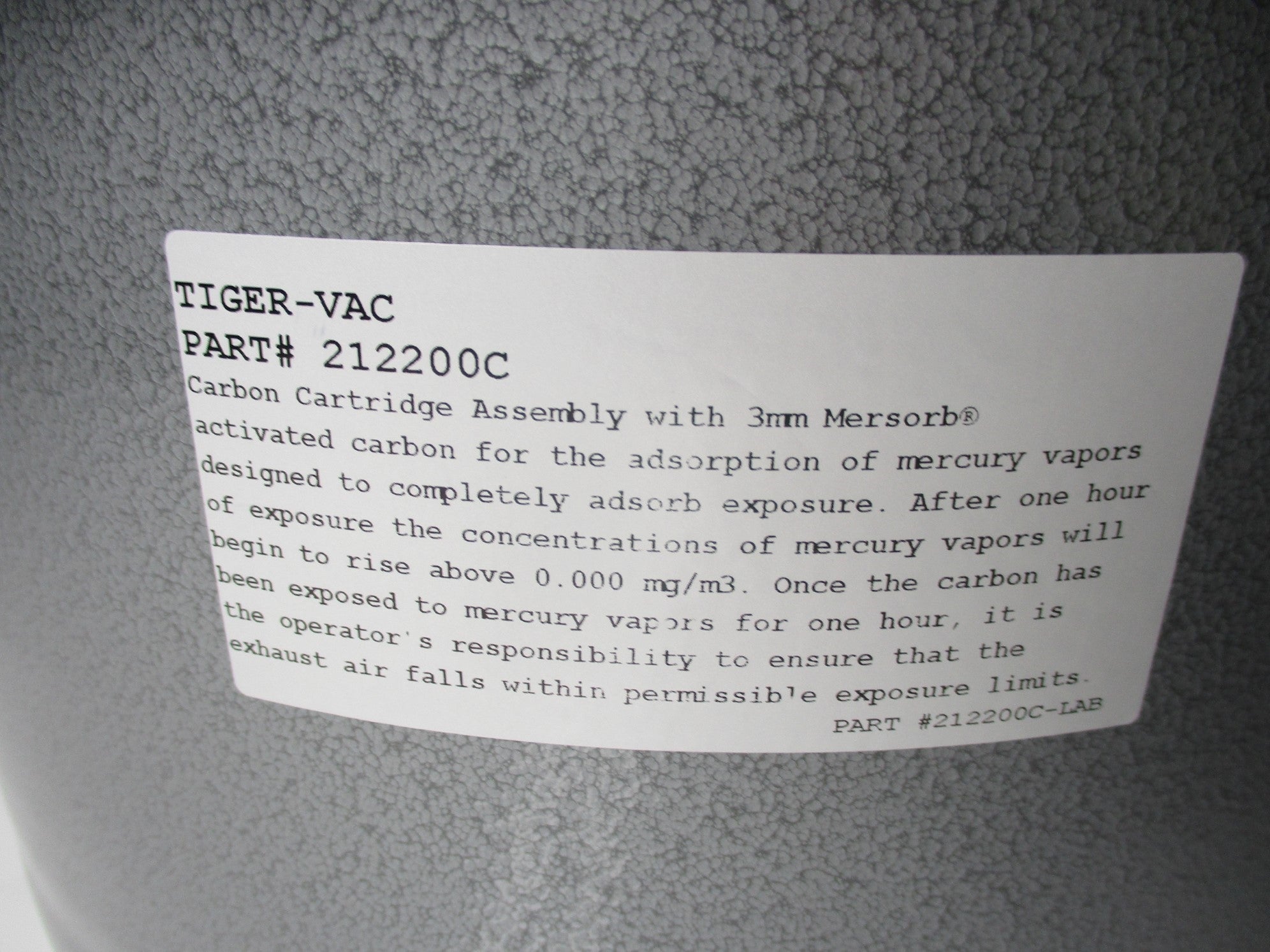 TIGER-VAC 212200C NSNP