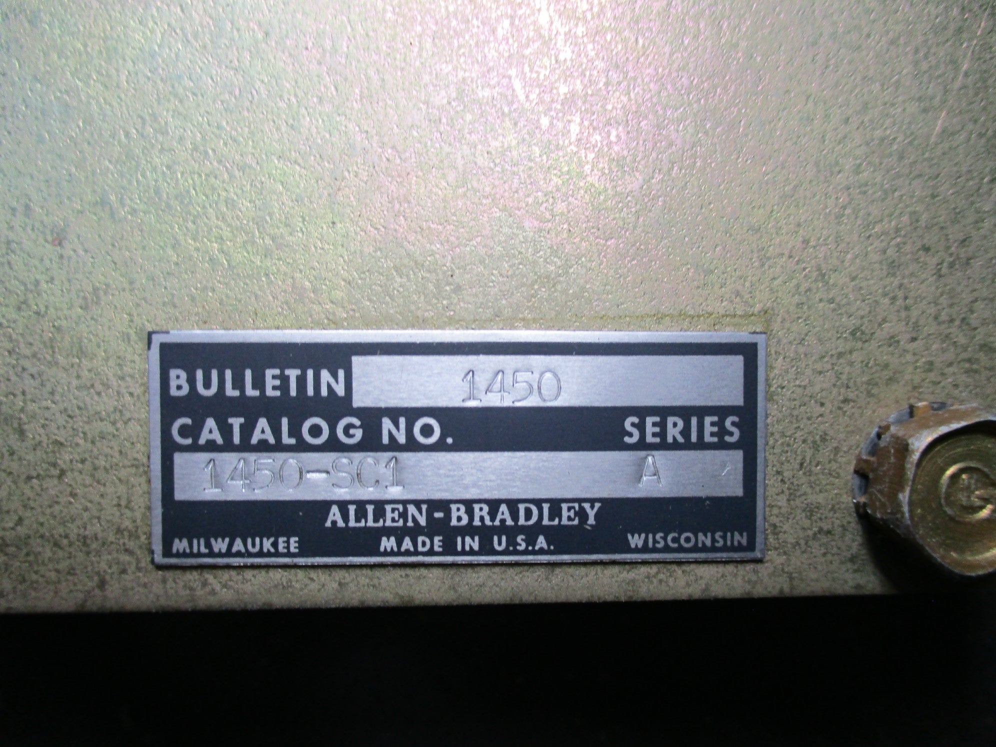 ALLEN BRADLEY 1450-SC1 SER. A UNMP
