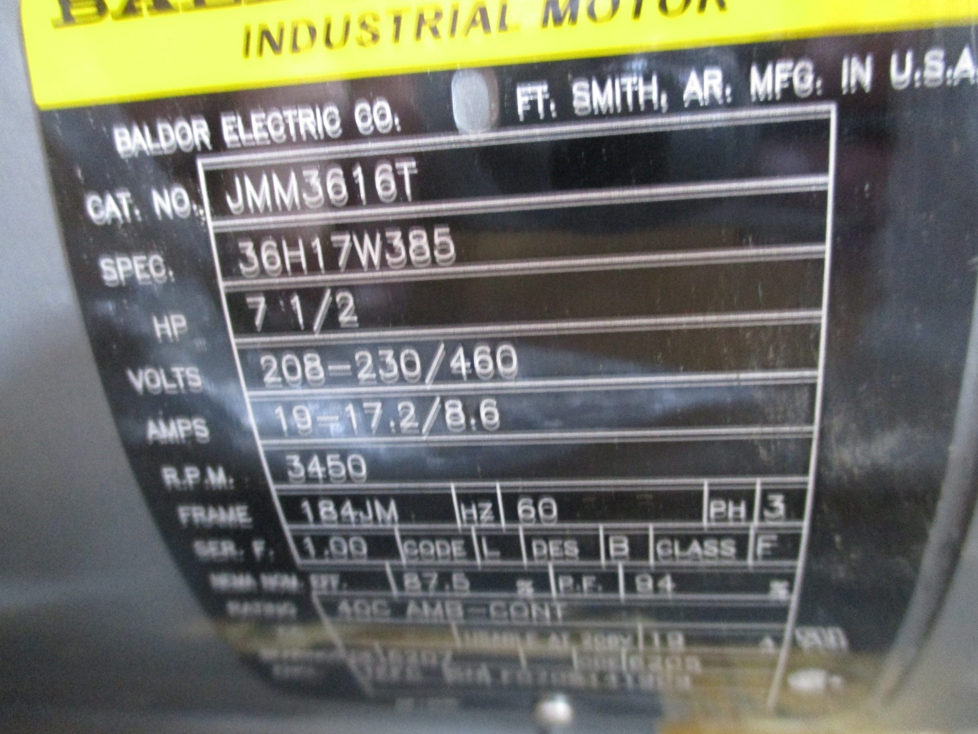 BALDOR JMM3616T NSMP