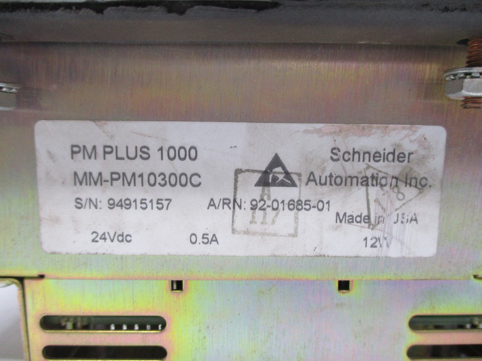 SCHNEIDER AUTOMATION MM-PM10300C UNMP