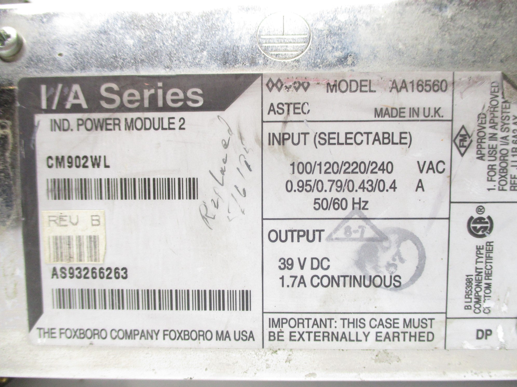 ASTEC AA16560 UNMP