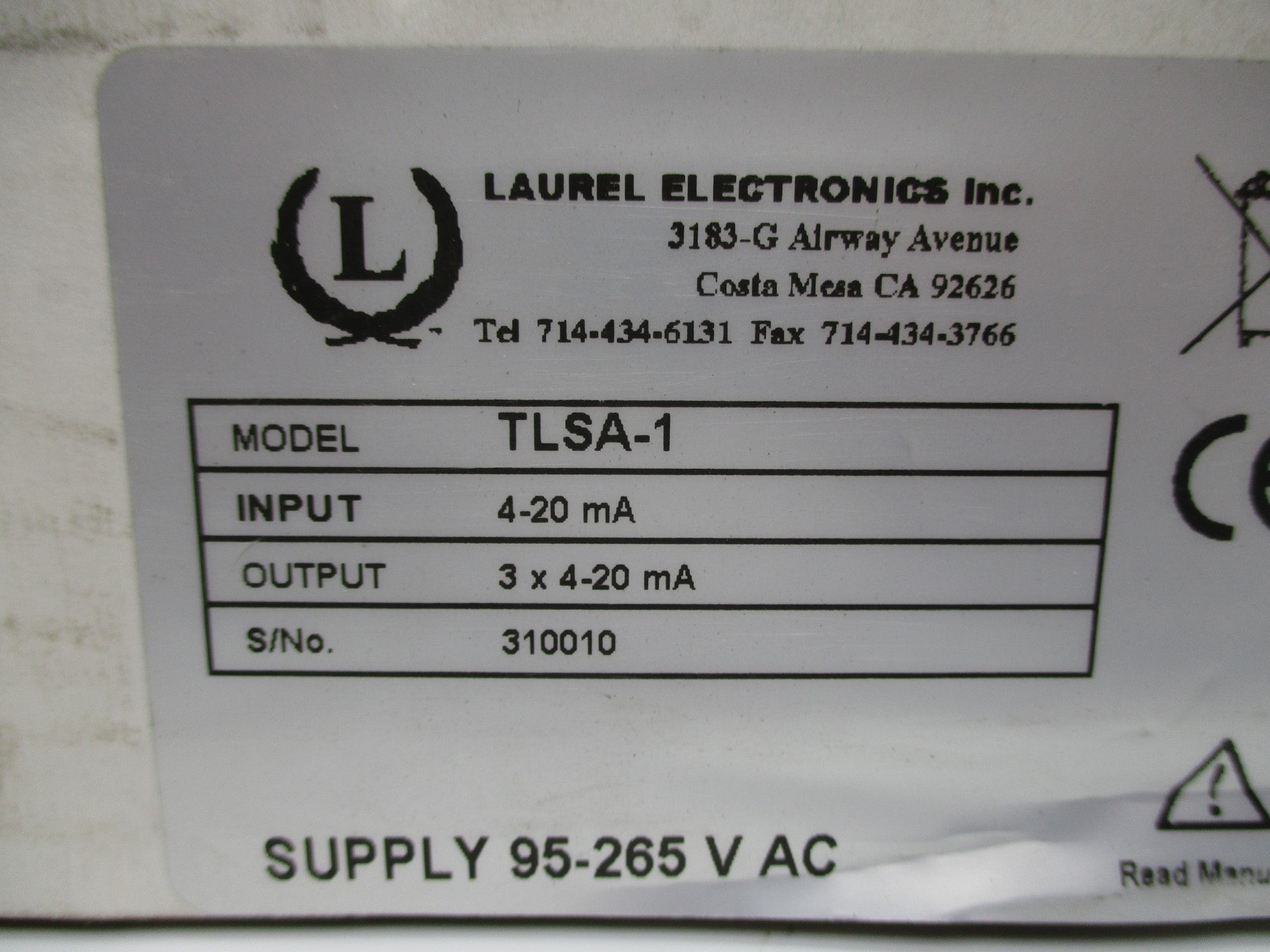 LAUREL ELECTRONICS TLSA-1 NSMP
