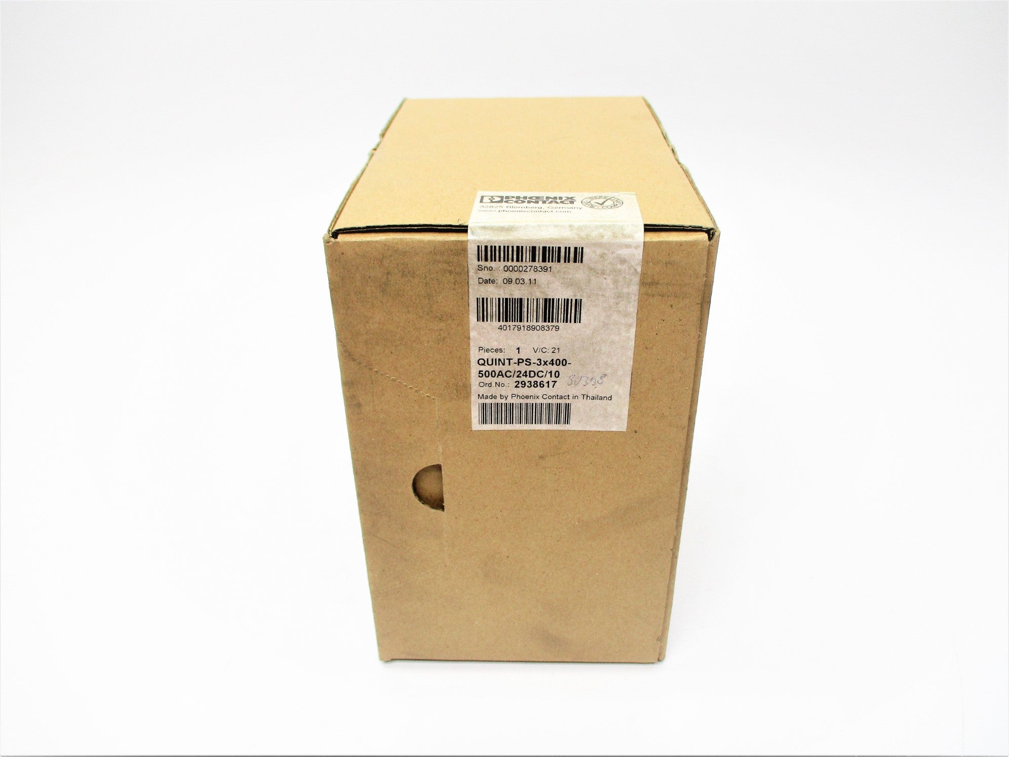 PHOENIX CONTACT QUINT-PS-3X400-500AC/24DC/10 NSFS