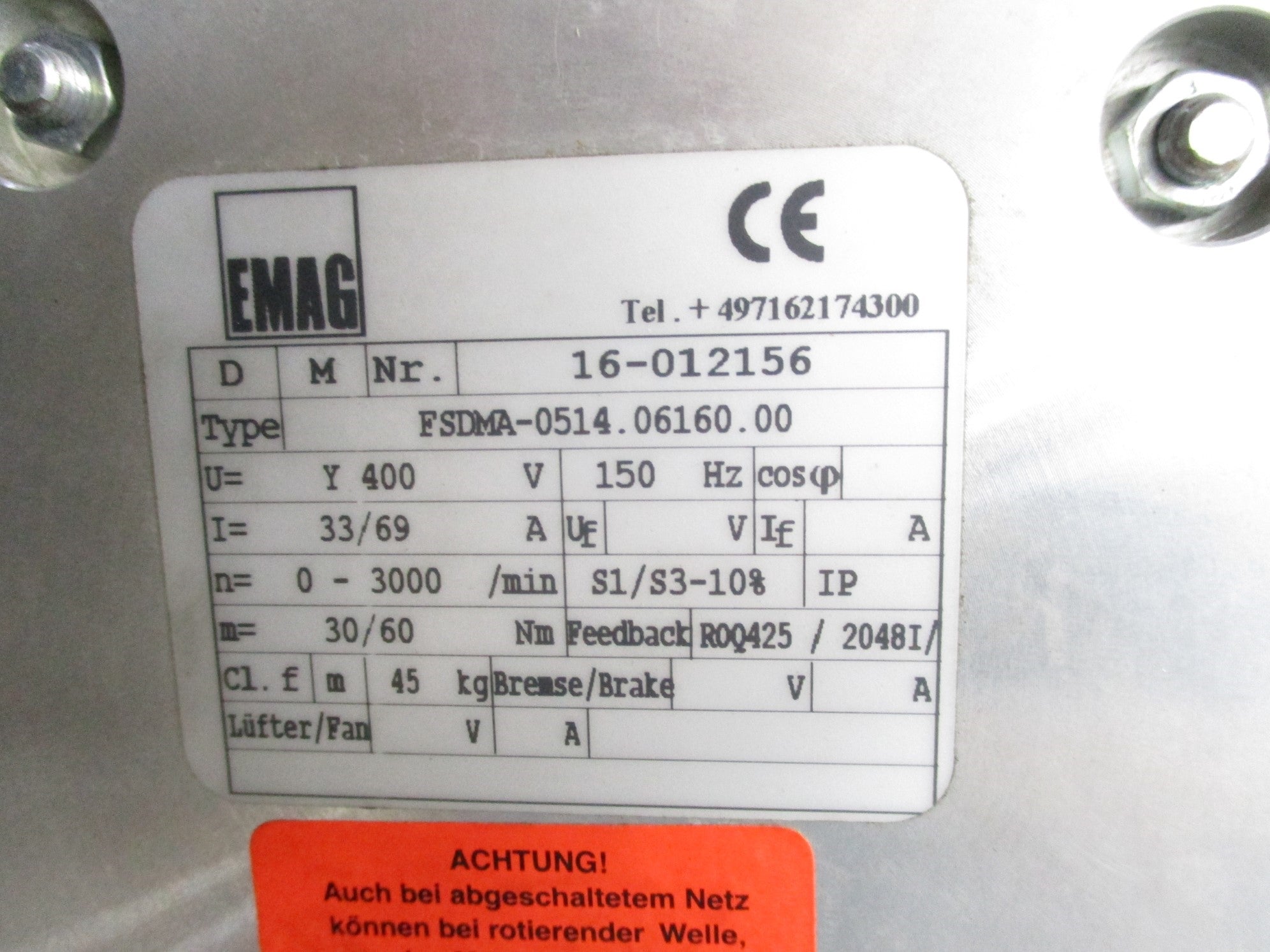 EMAG FSDMA-0514.06160.00 UNMP