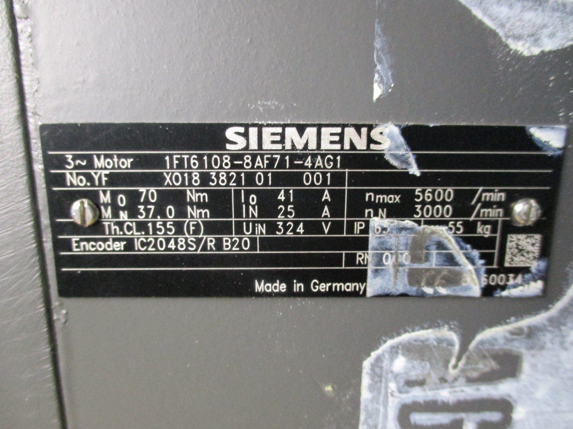 SIEMENS 1FT6108-8AF71-4AG1 NSNP