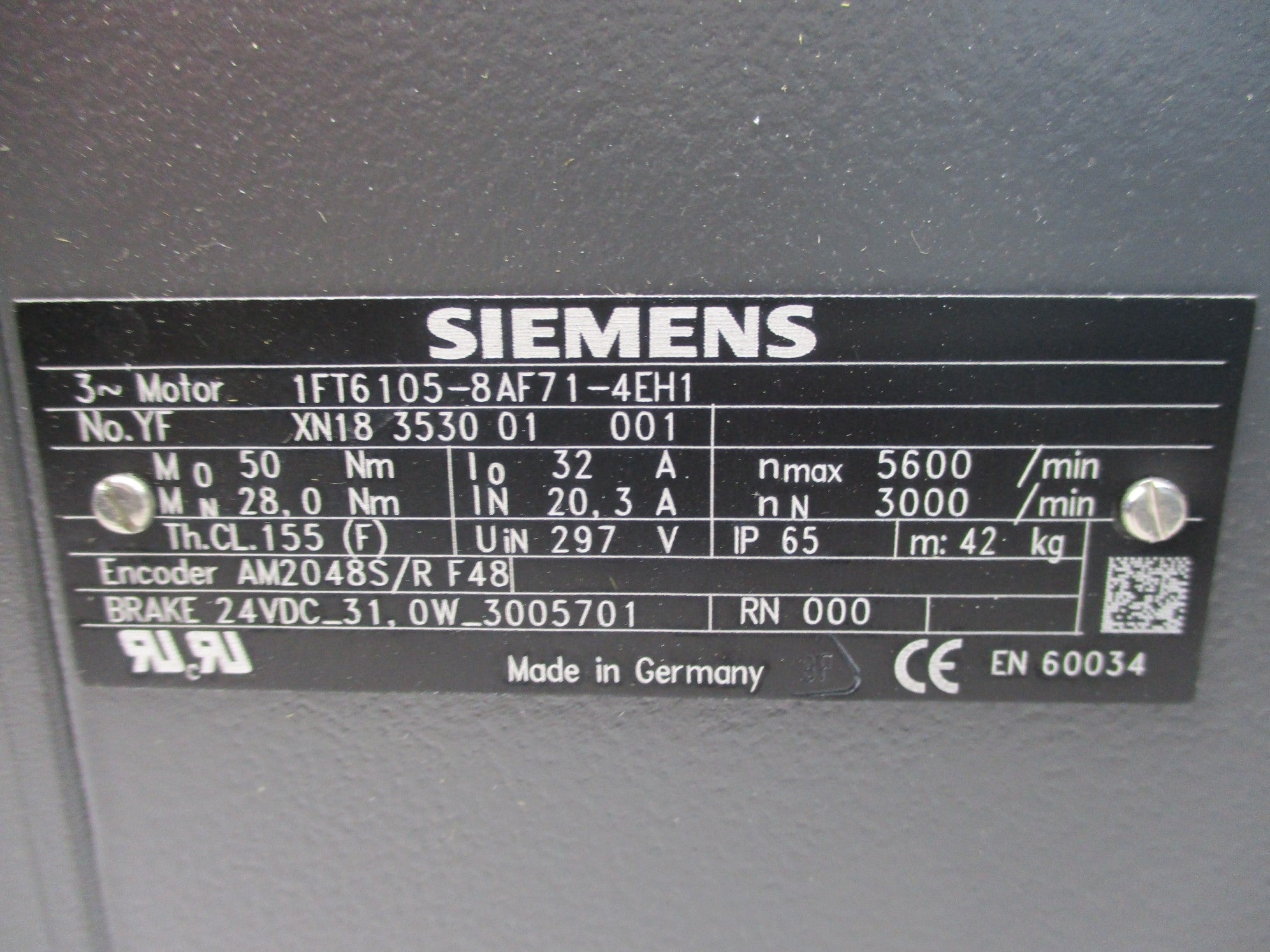 SIEMENS 1FT6105-8AF71-4EH1 NSNP